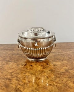 Antique Victorian quality silver plated tea caddy