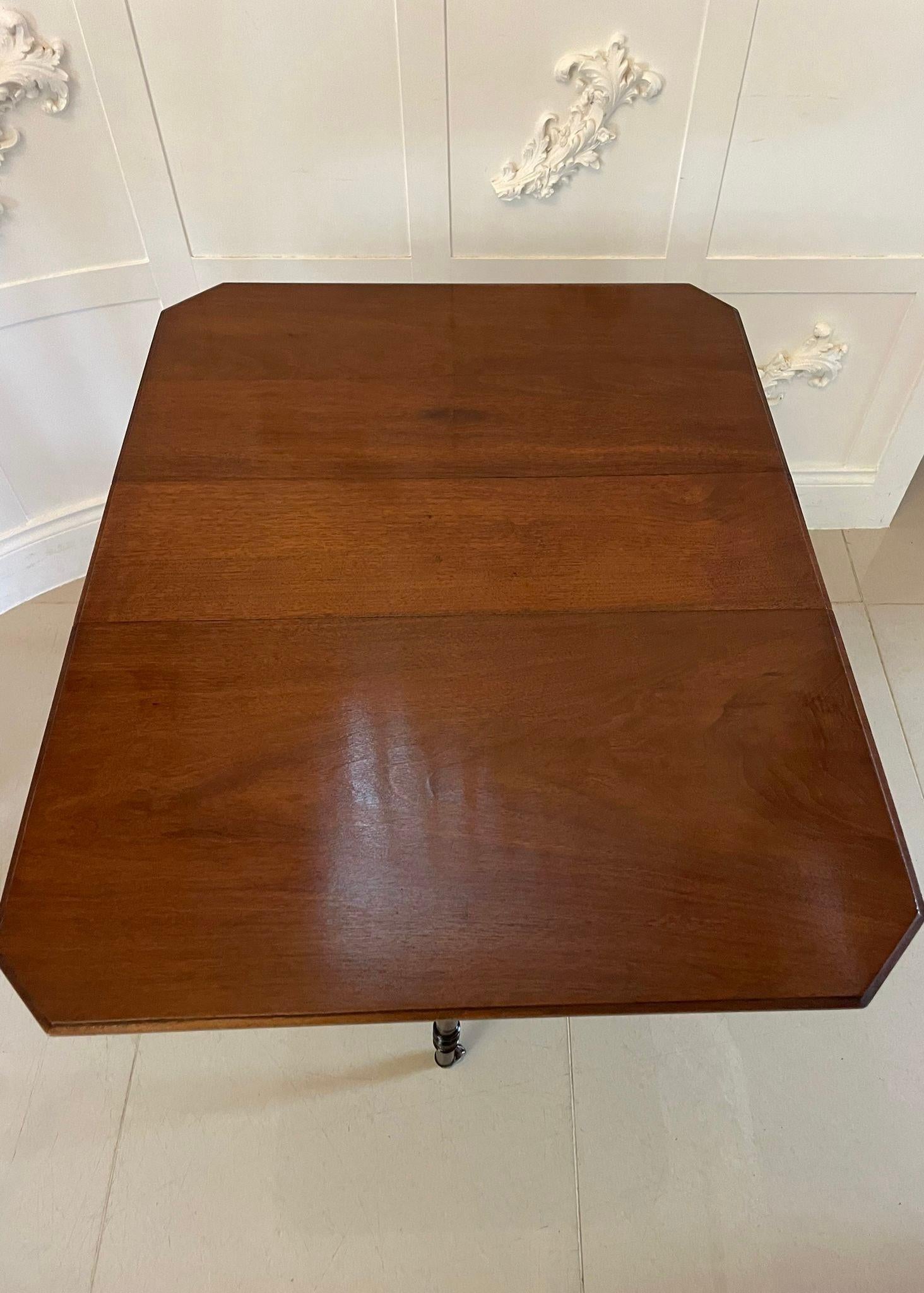 19th Century Antique Victorian Quality Solid Walnut Sutherland Table For Sale