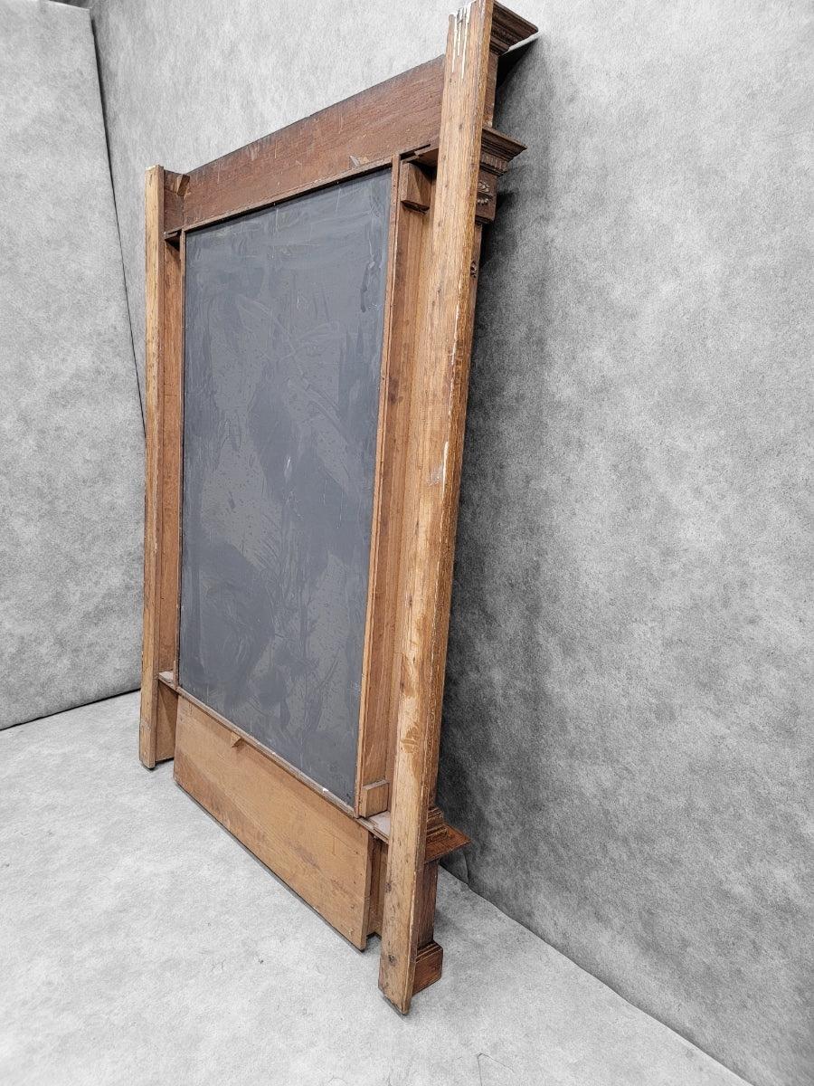 Antique Victorian Quarter-Sawn Oak Salvaged Console Pier Mirror 4