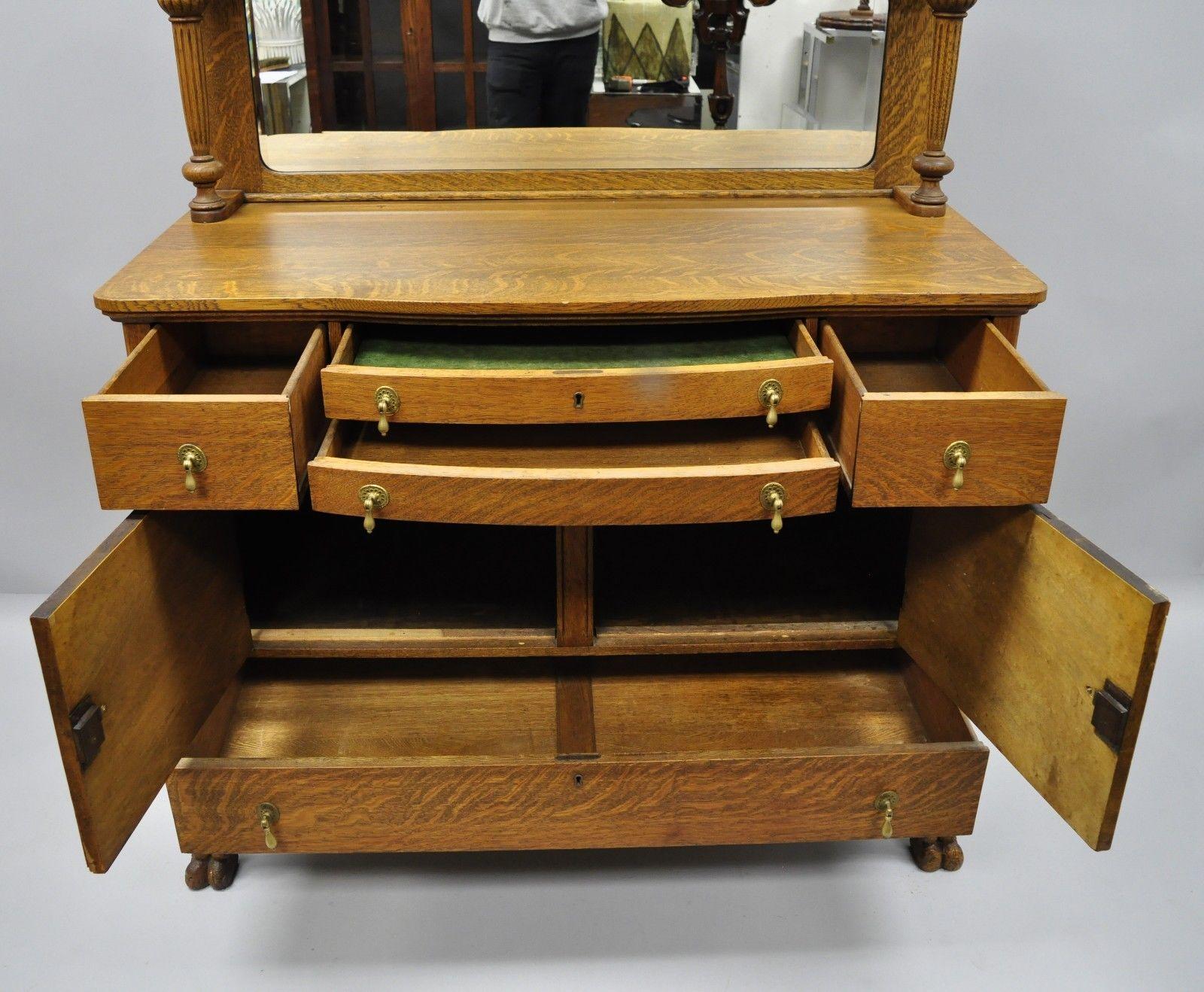 victorian sideboard with mirror