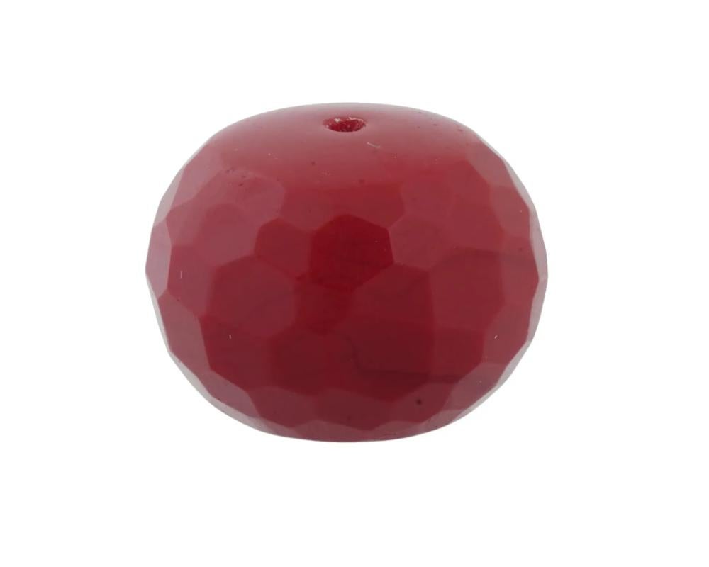 Antikes viktorianisches rotes Korallen-Intaglio-Siegelperlen-Intaglio für Damen oder Herren im Angebot