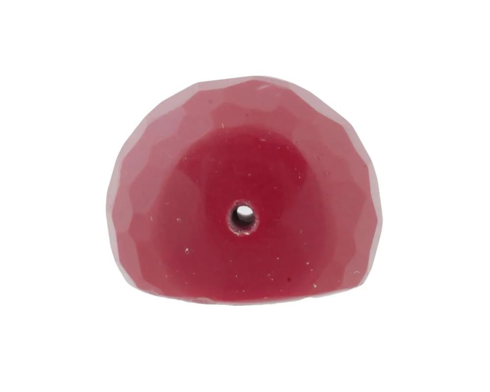 Antikes viktorianisches rotes Korallen-Intaglio-Siegelperlen-Intaglio im Angebot 1