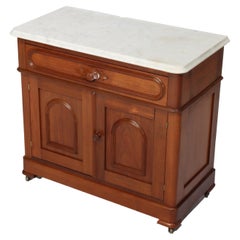 Antique Victorian Renaissance Revival Carved Walnut Commode c1880