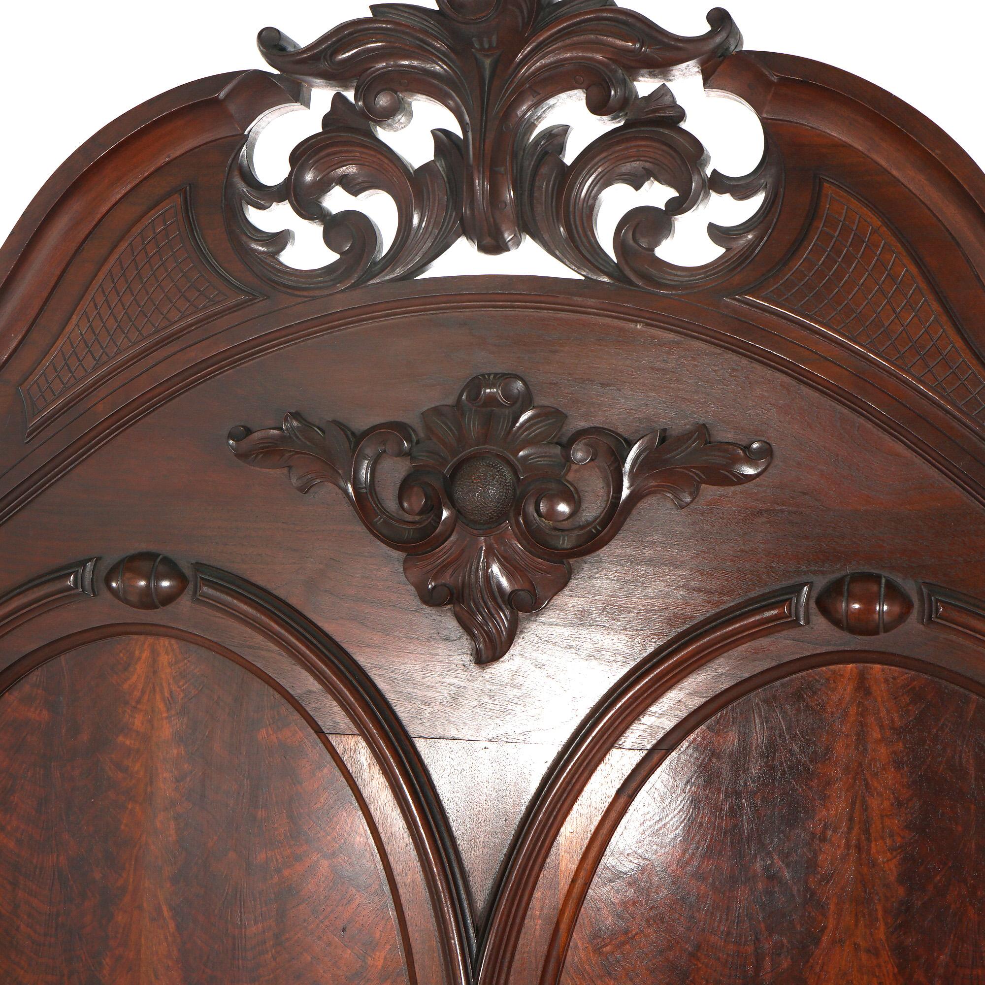 ***Reduced Delivery Rates - See Below or Click “Ask The Seller” to Request a Quote***

Antique Victorian Renaissance Revival Foliate Carved Walnut High Bed with Grape Decoration C1880

Measures - 88 1/2