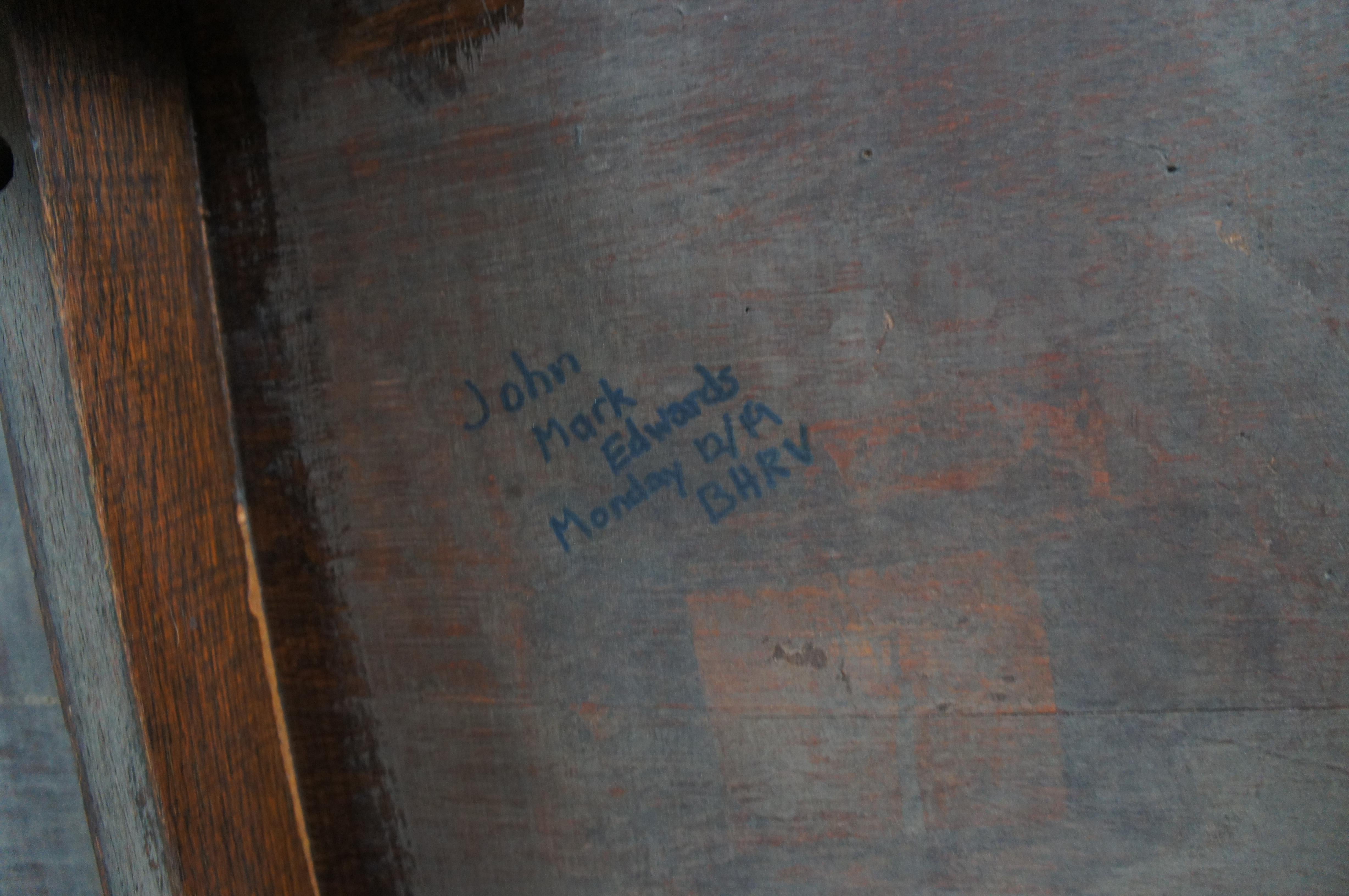 Antike viktorianische Renaissance A. Hall Bibliothek Figural Arm Thron Stuhl im Angebot 5