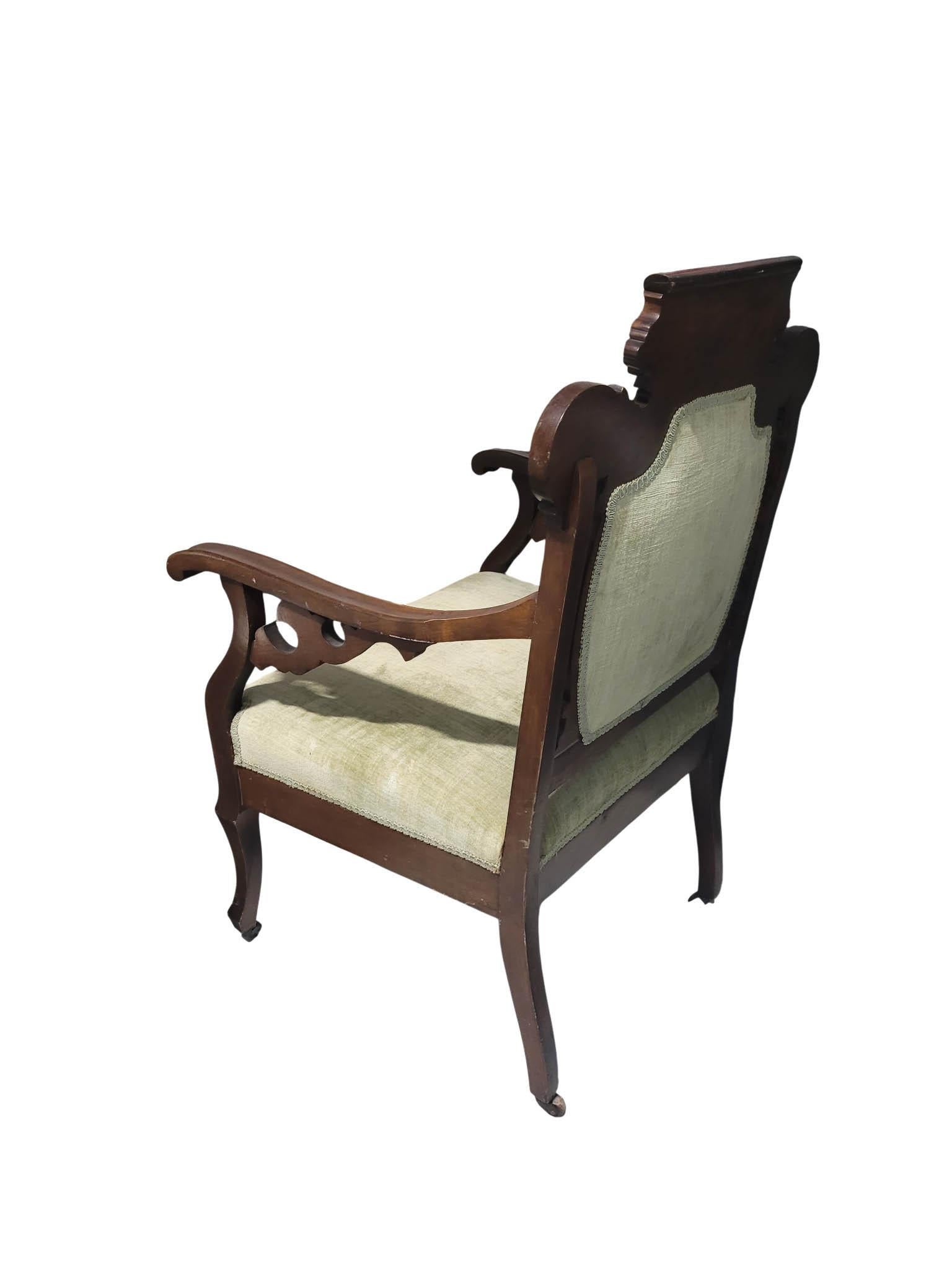 Antiguo sillón de salón victoriano renacentista, c. 1880 siglo XIX en venta