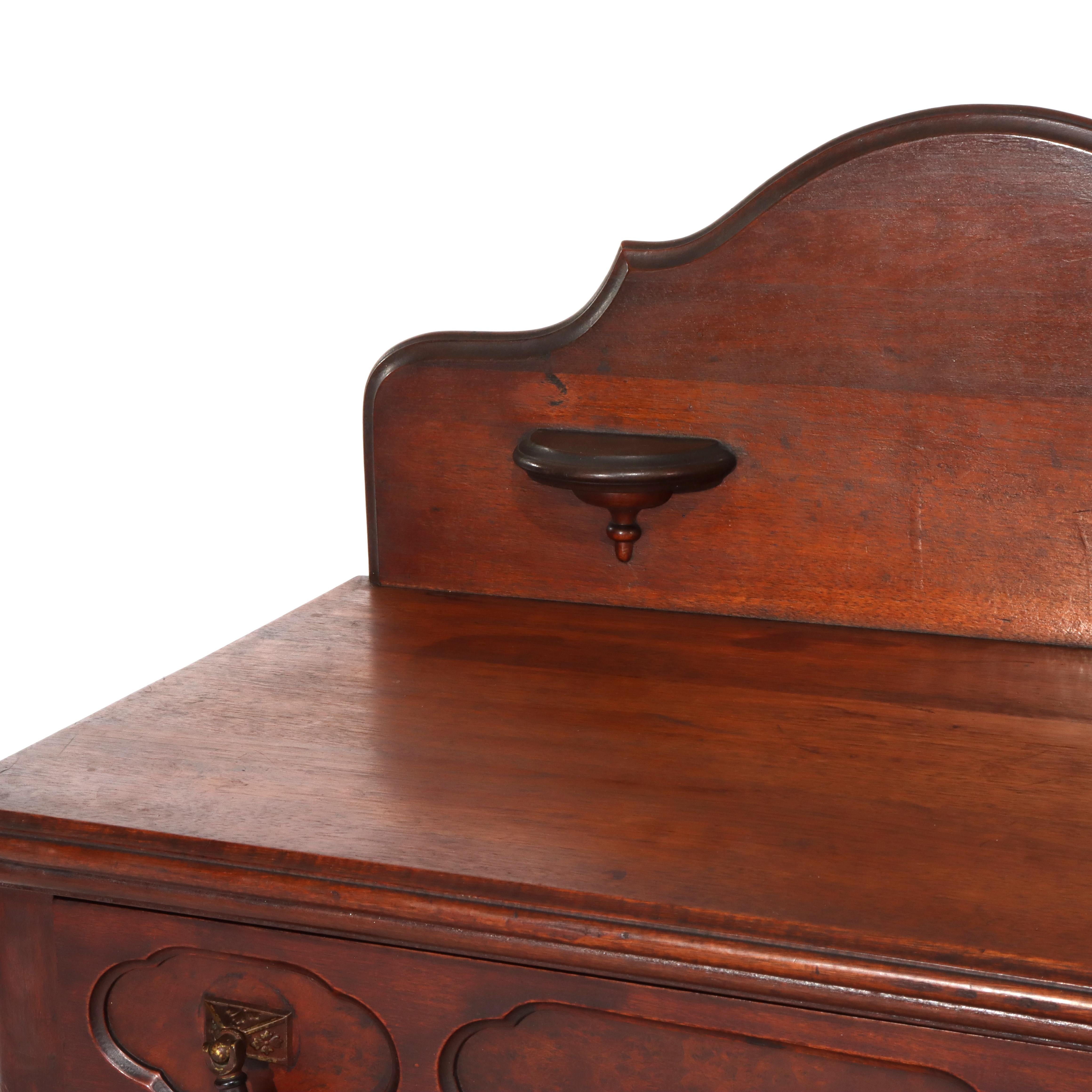 Ancien lavabo en noyer de style victorien renaissance c1880 en vente 2