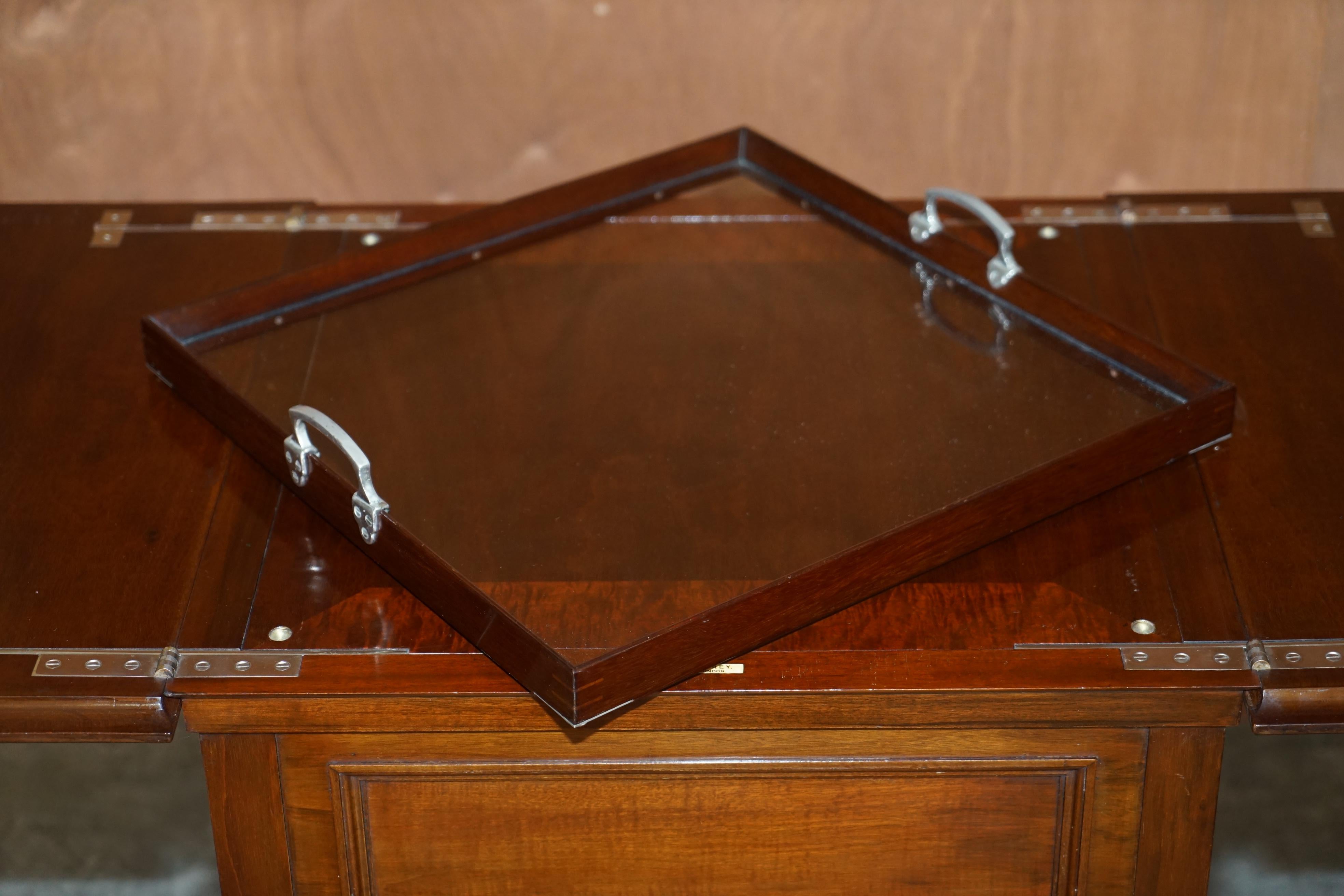 Antique Victorian Restored Asprey's London Elevette Drinks Table Claw & Ball For Sale 13