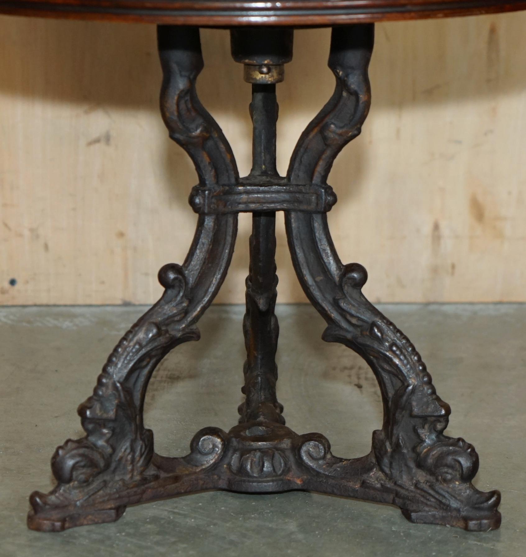 ANTIQUE VICTORIAN RESTORED BROWN LEATHER CHESTERFIELD TUFTED CAPTAiNS CHAIR im Angebot 3