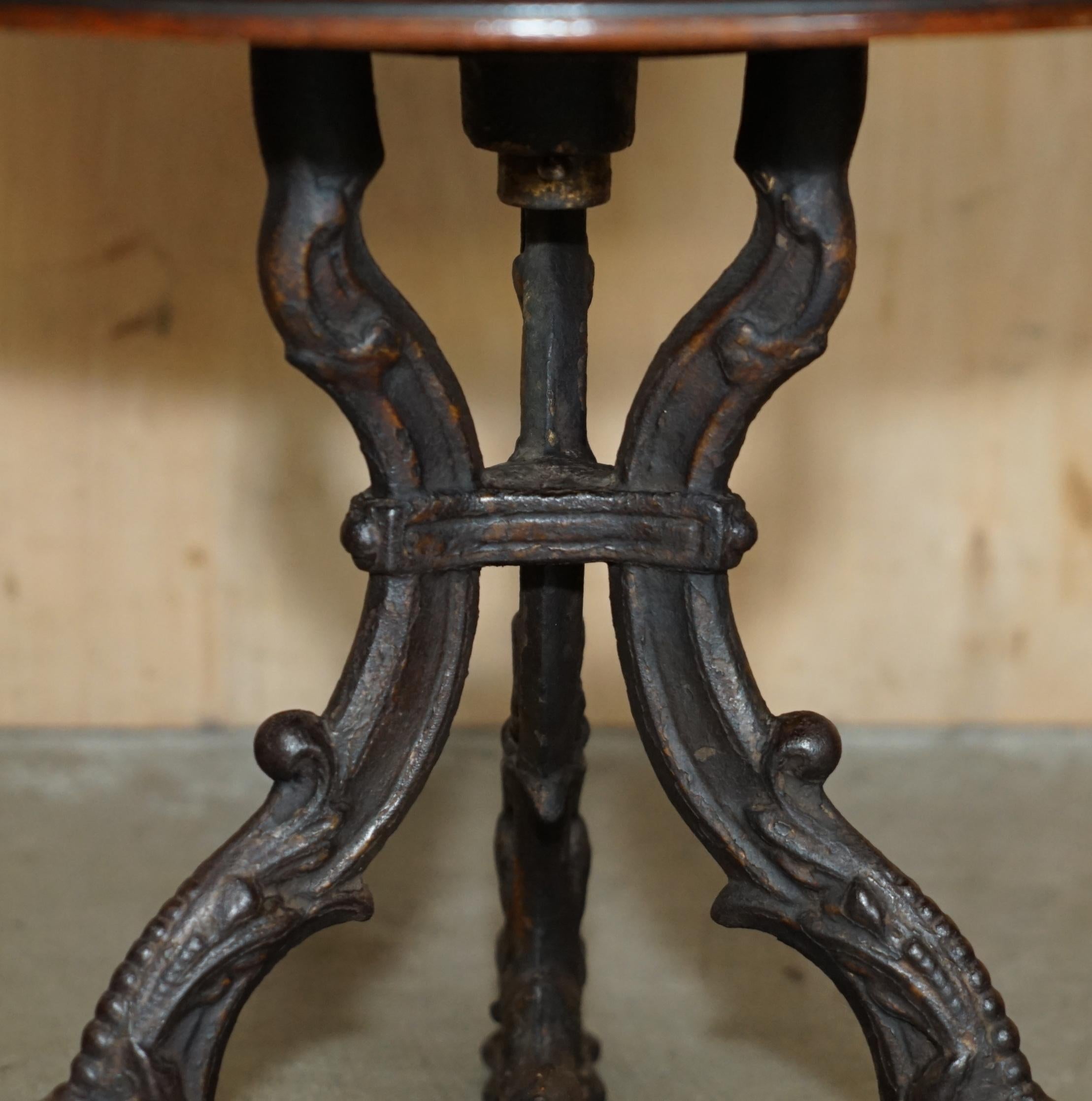 ANTIQUE VICTORIAN RESTORED BROWN LEATHER CHESTERFIELD TUFTED CAPTAiNS CHAIR im Angebot 4