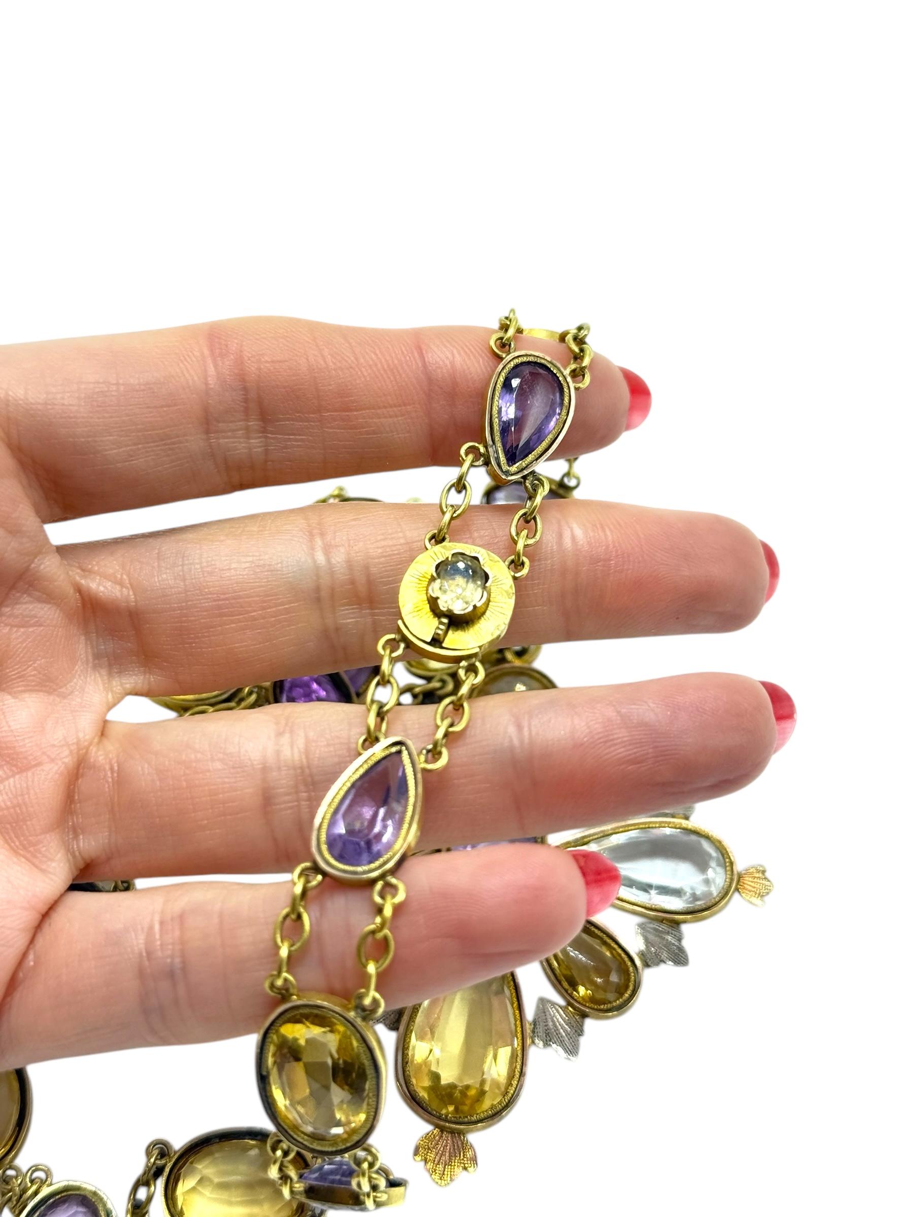 Femenino o masculino Antiguo collar victoriano Rivière en venta
