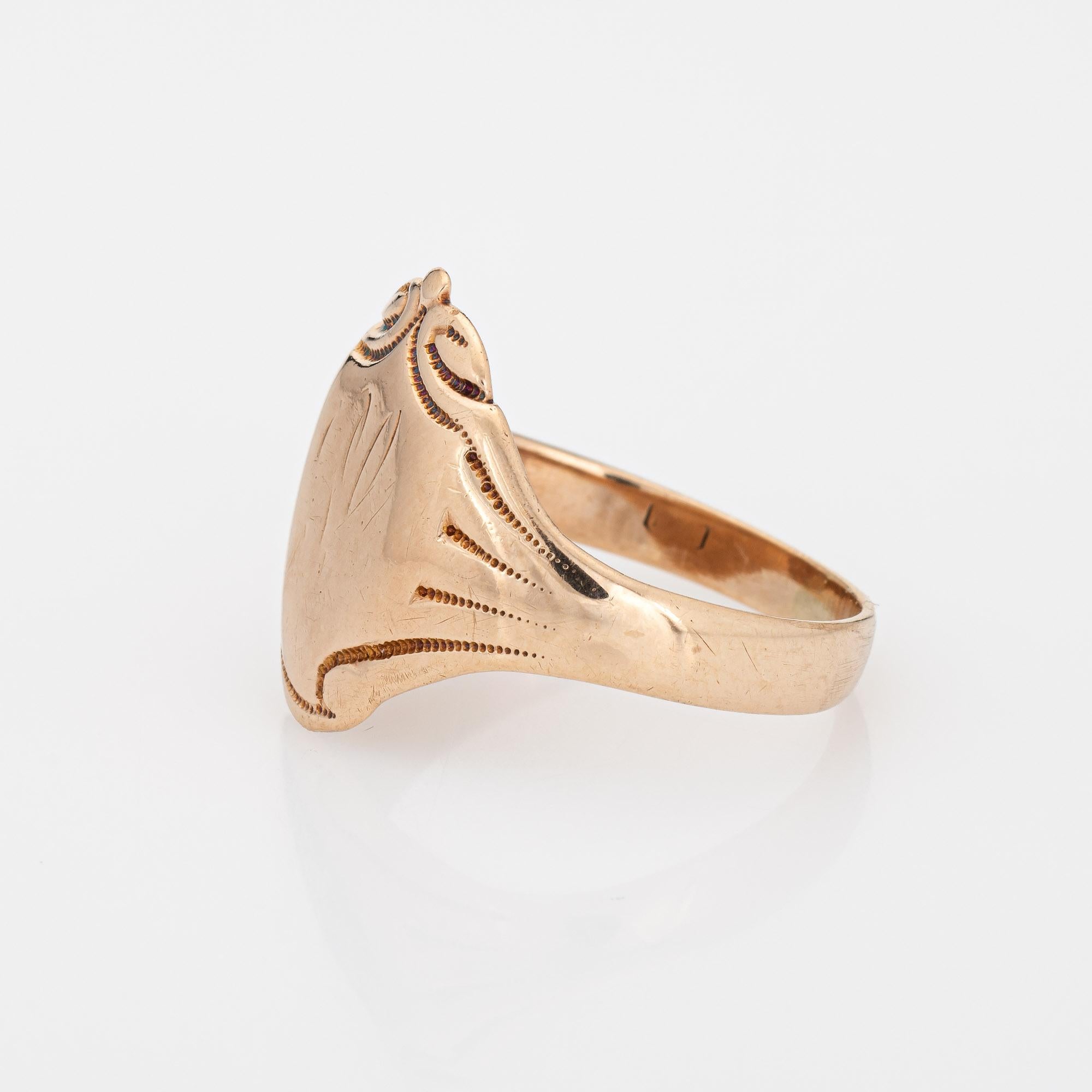 rose signet ring