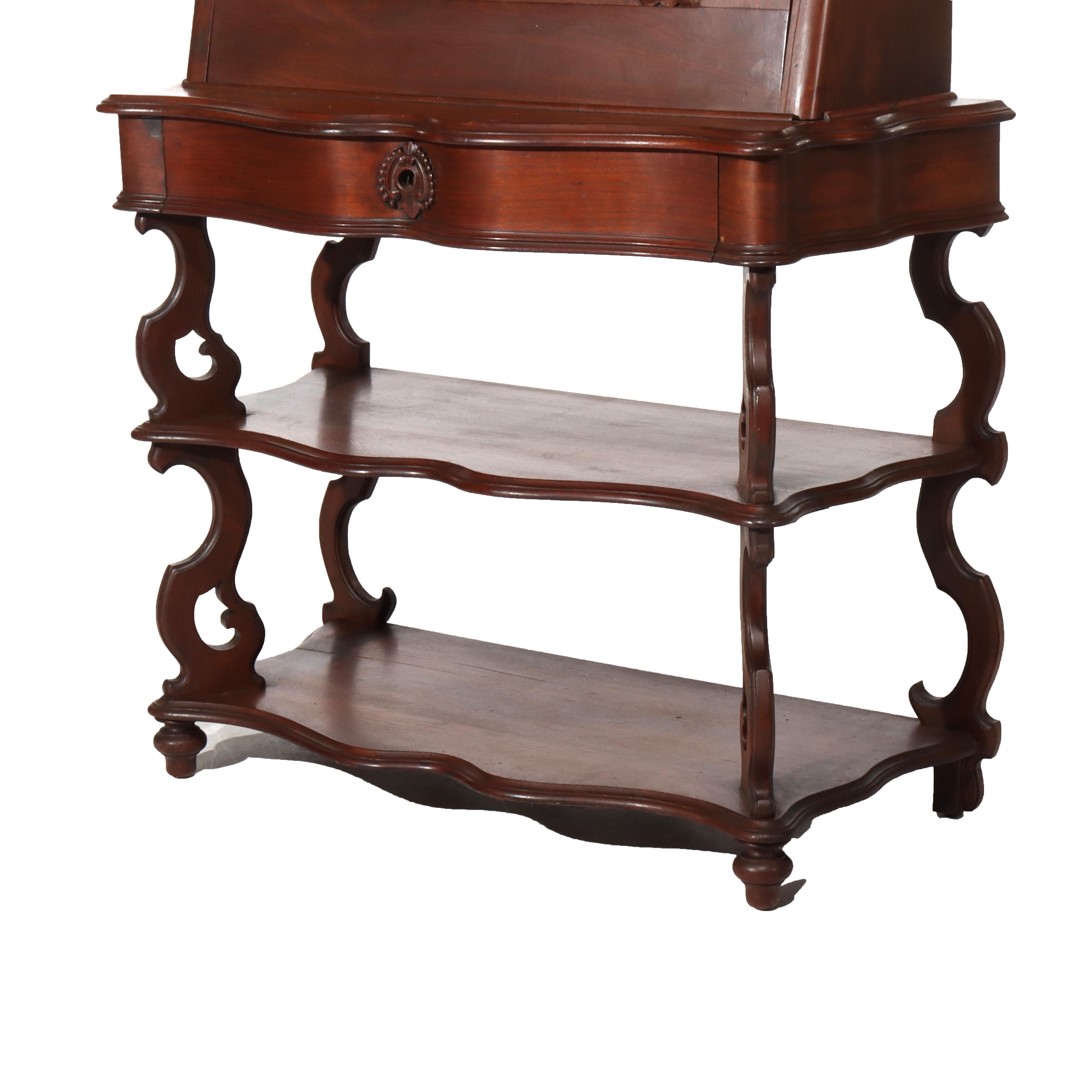 Antiguo Escritorio Victoriano Rococó de Dama de Nogal C1880

Medidas - 65 1/2