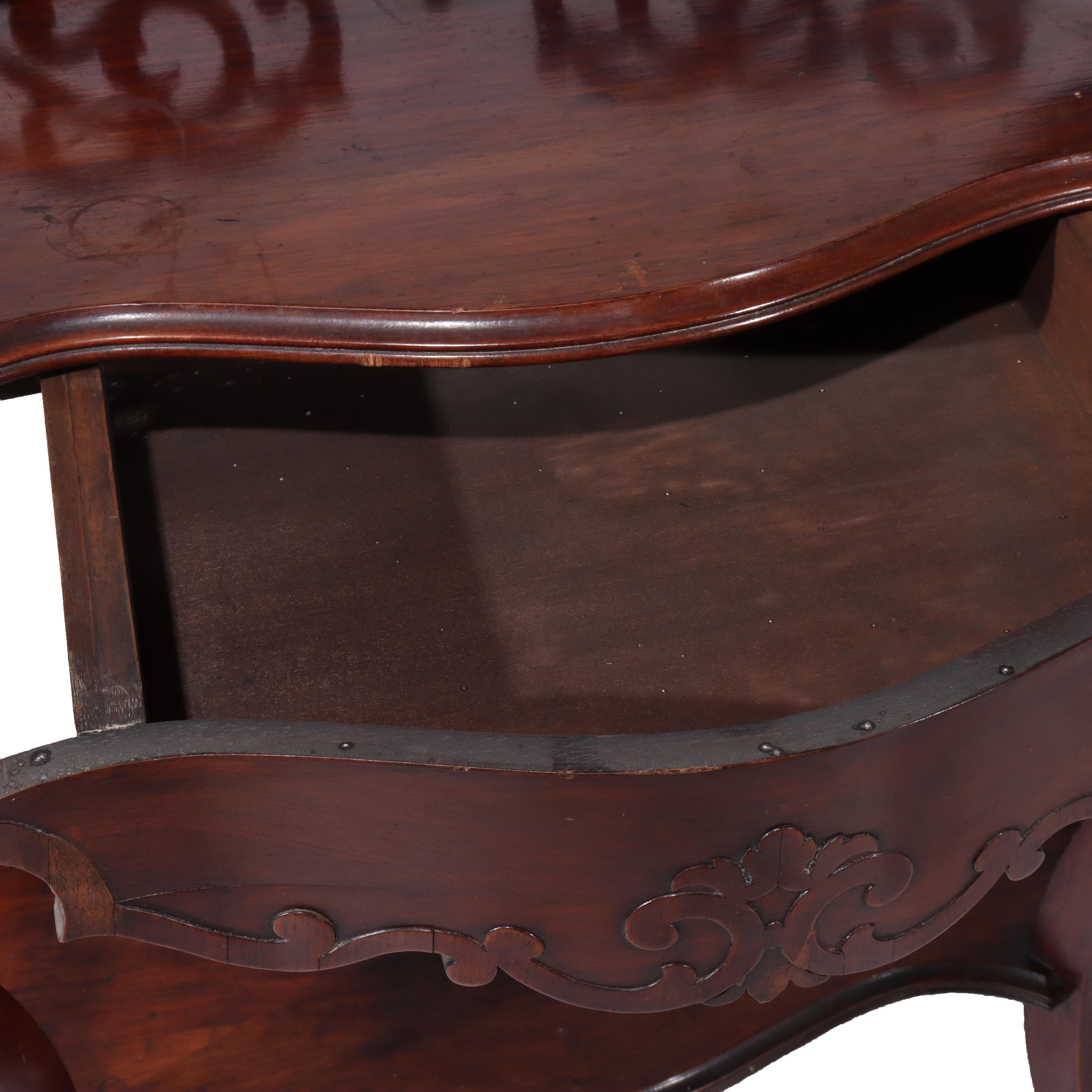 Antica credenza rococò vittoriana in legno di noce C1880 in vendita 4