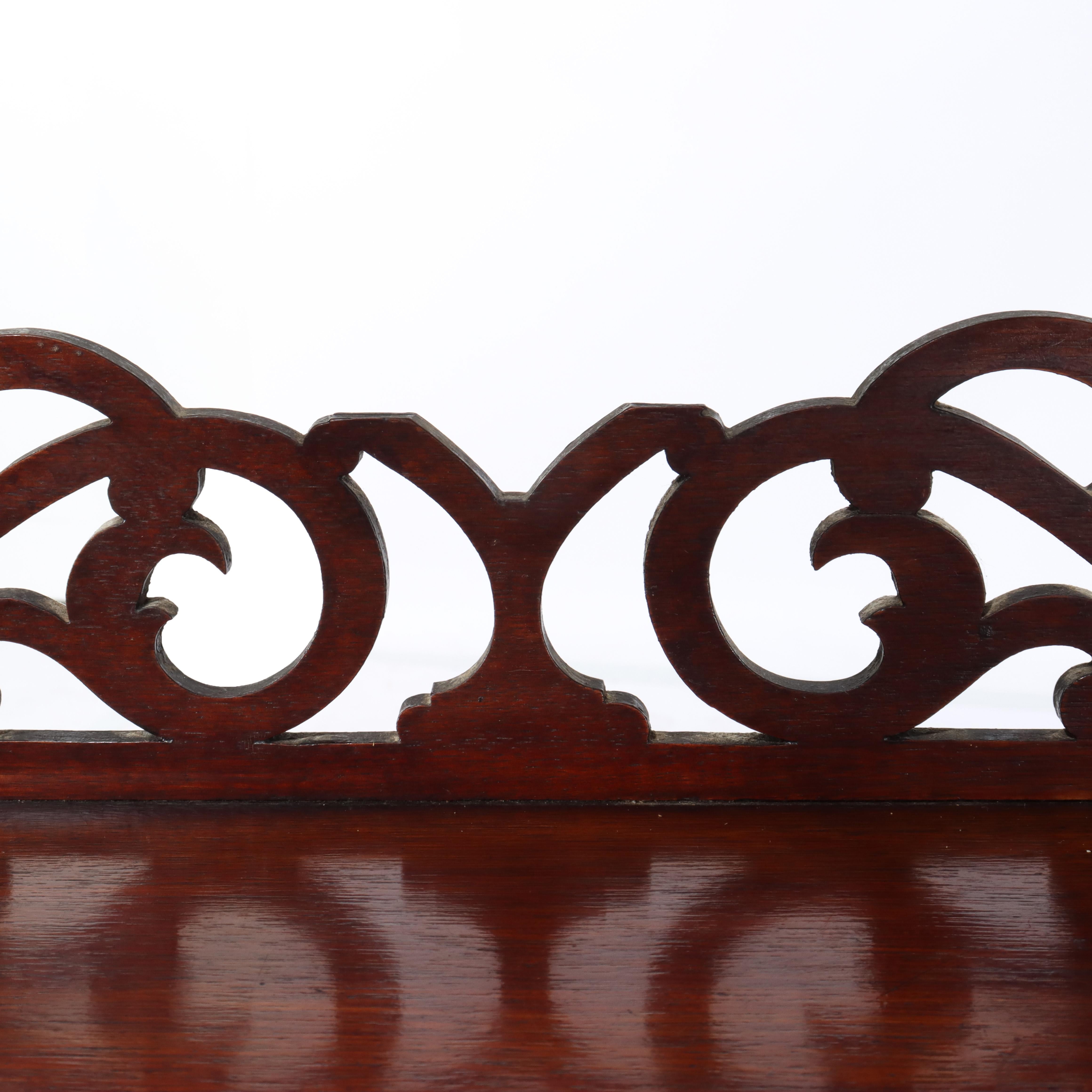 Antica credenza rococò vittoriana in legno di noce C1880 in vendita 2