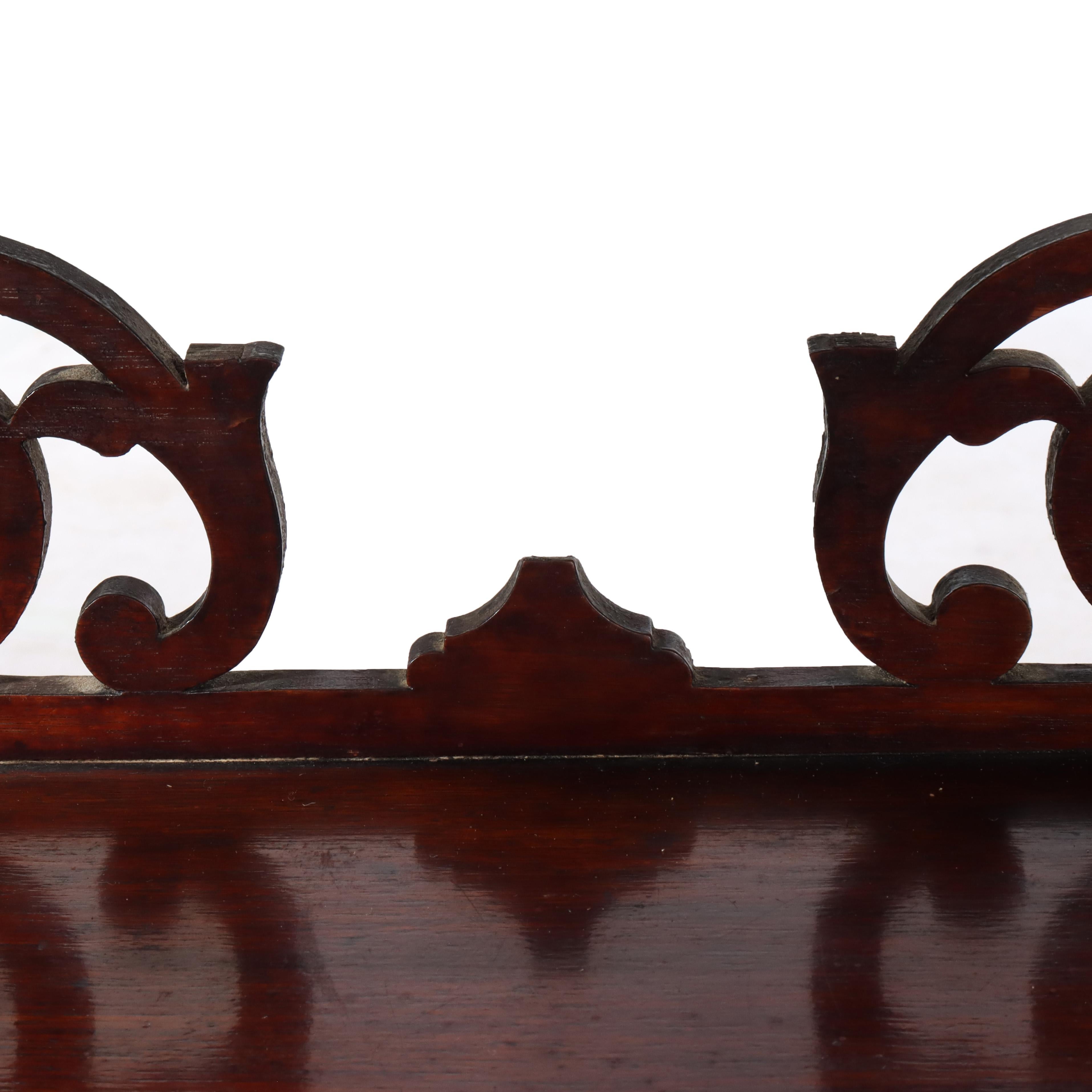 Antica credenza rococò vittoriana in legno di noce C1880 in vendita 3