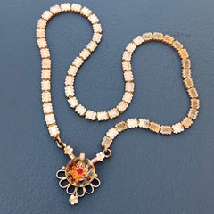 Antique Victorian Rose Gold Filled Book Chain Necklace