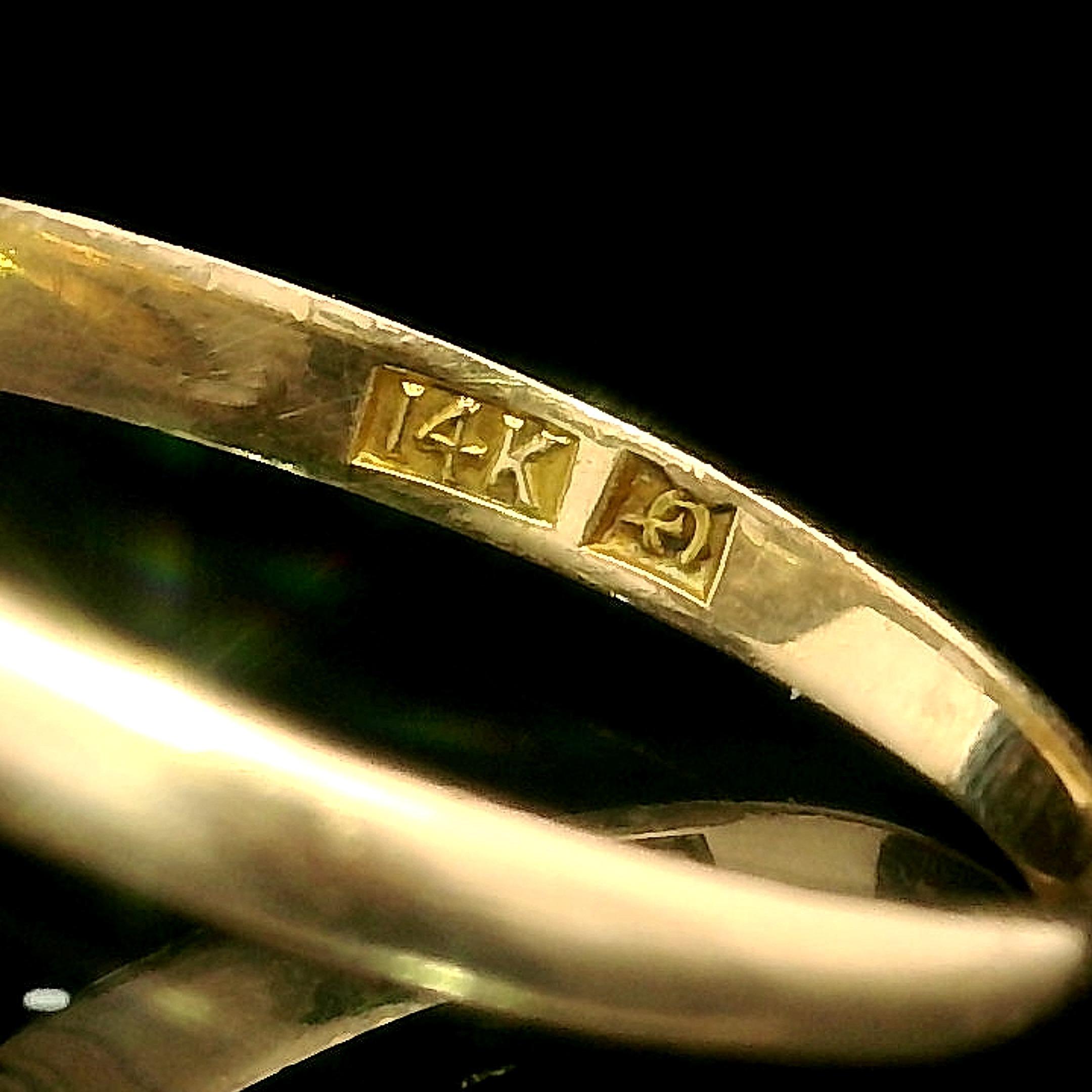 Anillo solitario con bisel de diamantes marquesa antiguos de oro rosa victoriano GIA .97ct en venta 3