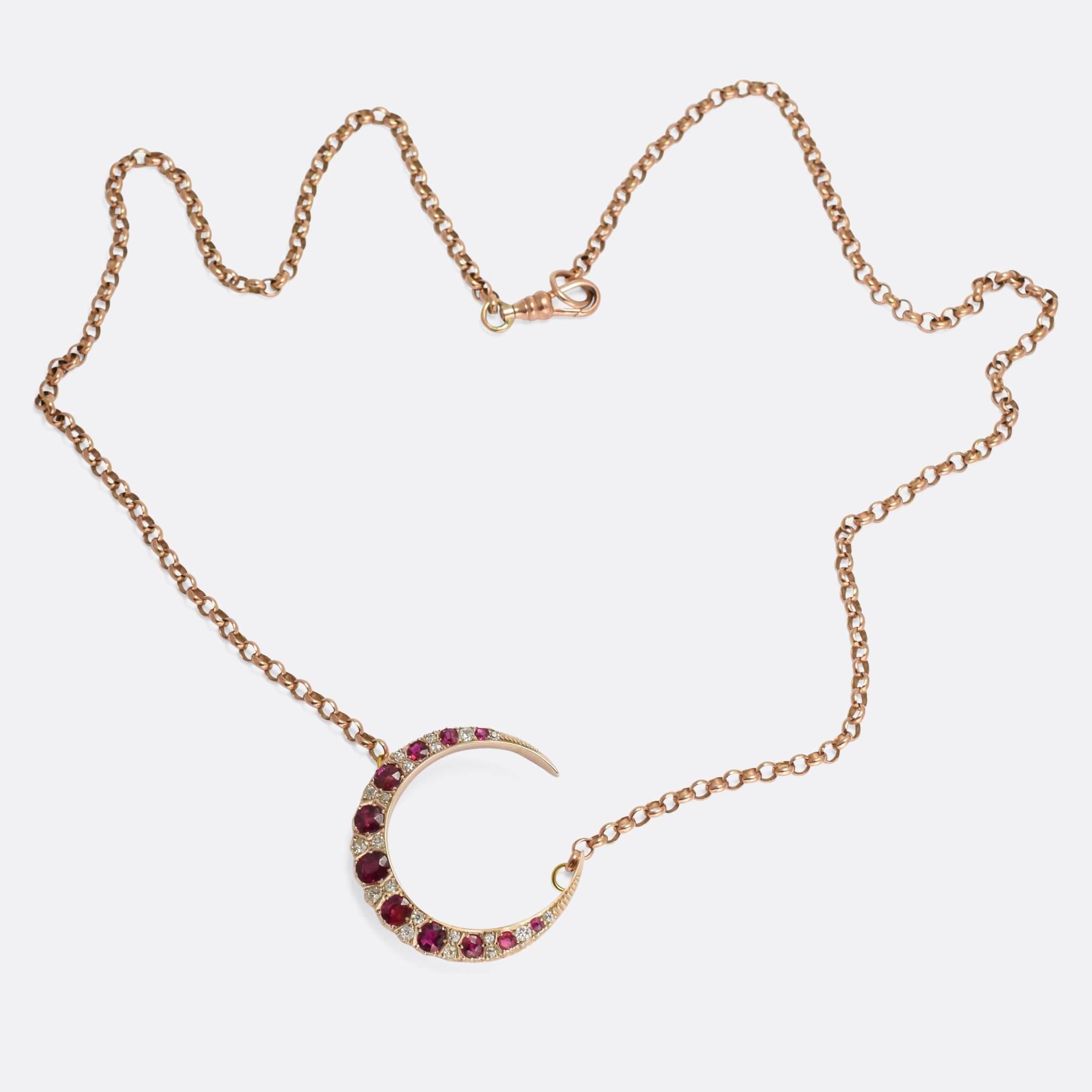 ruby moon necklace