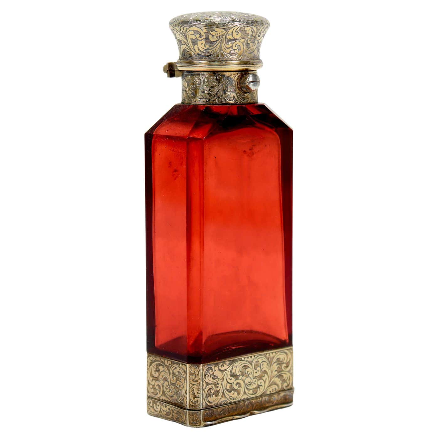 Antique Victorian S Mordan And Co Glass And Sterling Silver Vinaigrette antique-victorian-s-mordan-and-co-glass-and-sterling-silver-vinaigrette
