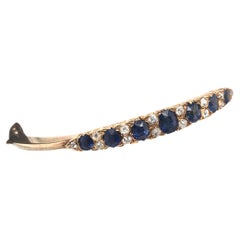 Antique Victorian Sapphire and Diamond Bangle Bracelet