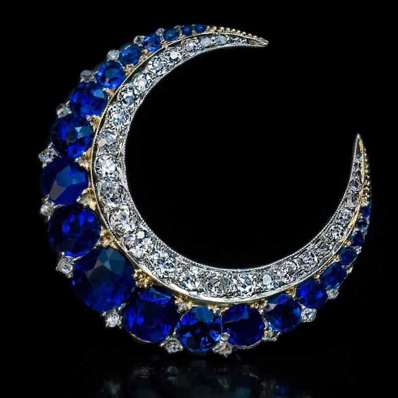 antique sapphire brooch
