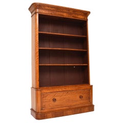 Antique Victorian Satinwood Bookcase