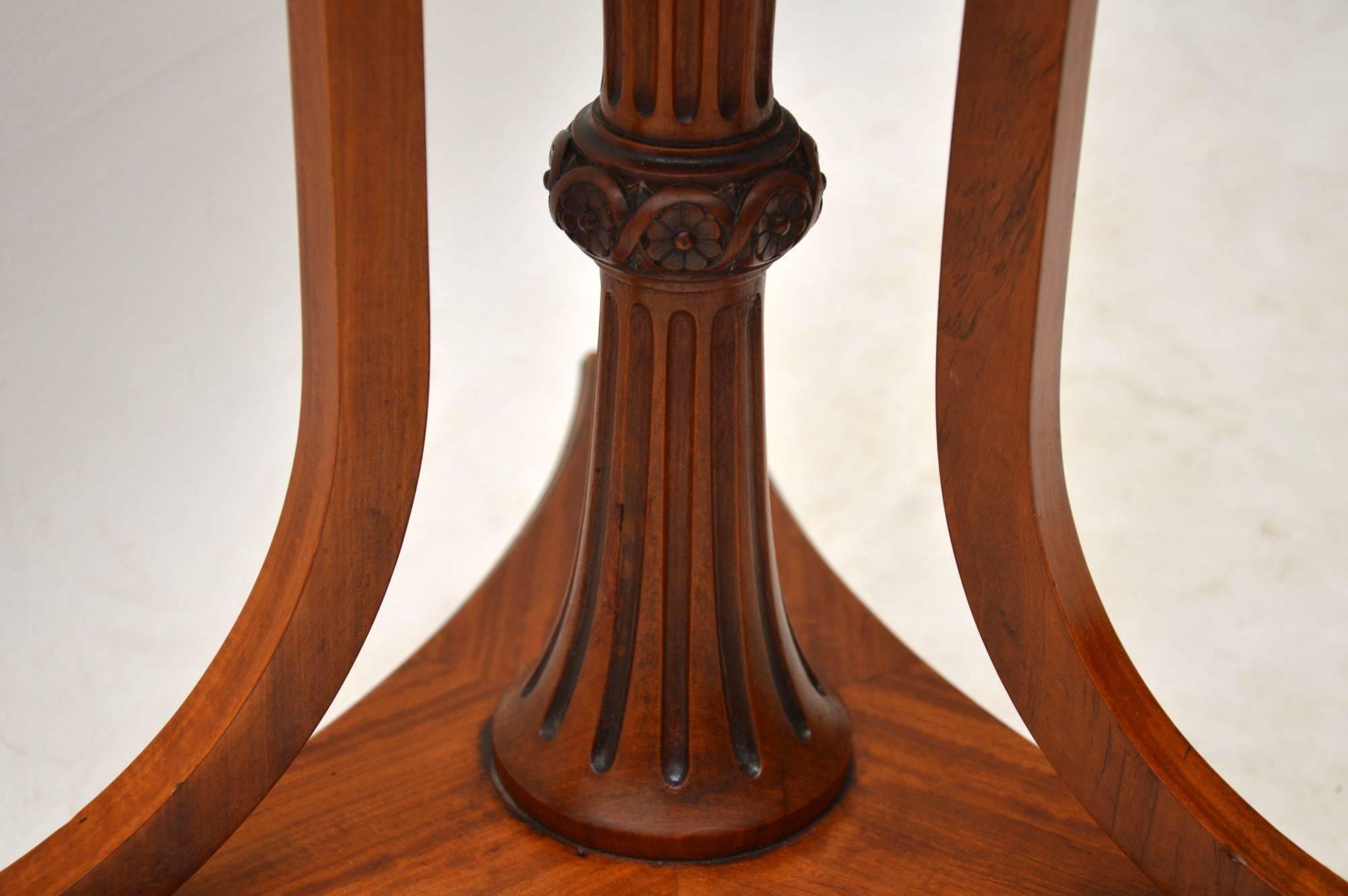 Antique Victorian Satinwood Jardiniere 1