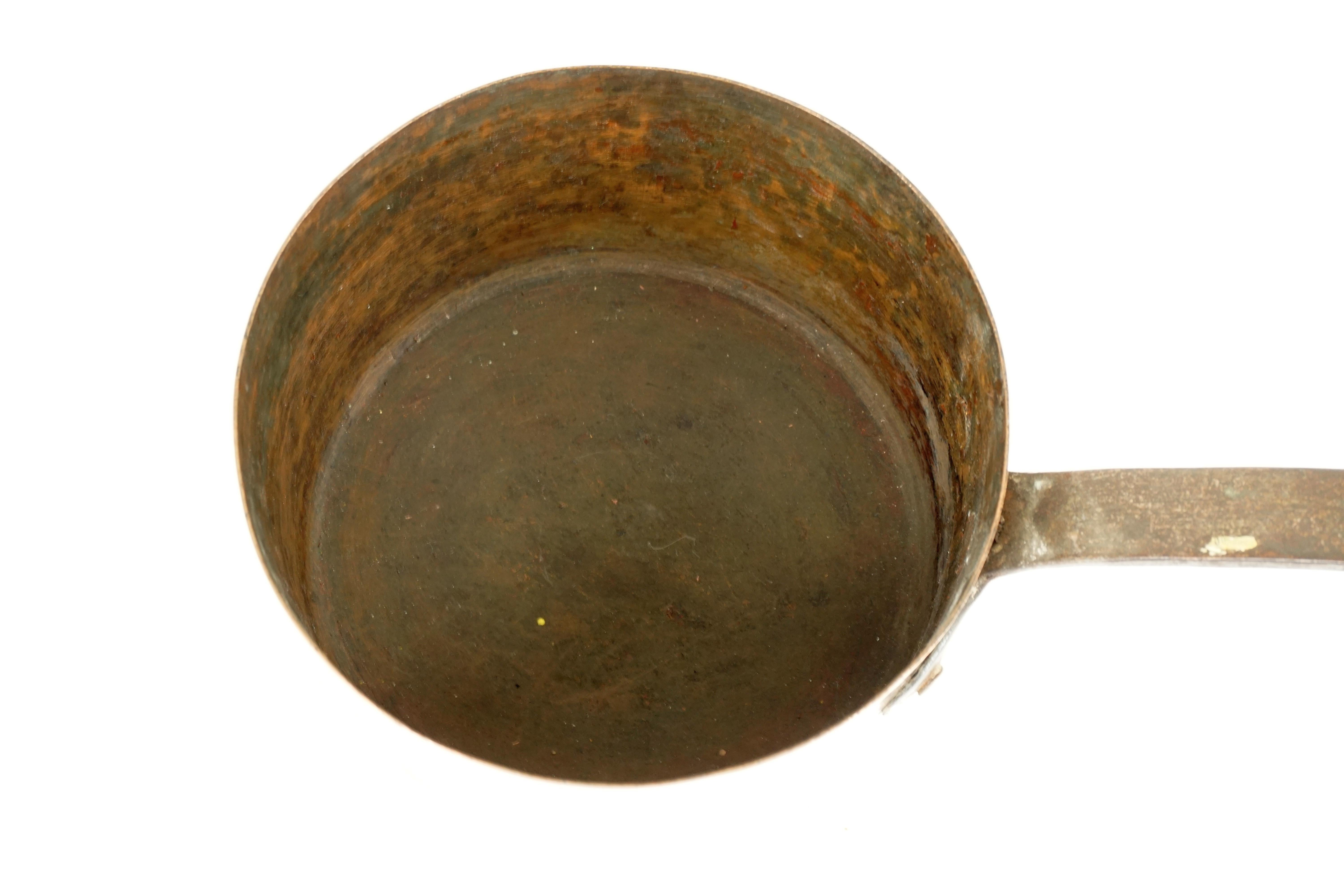 copper pot with handle