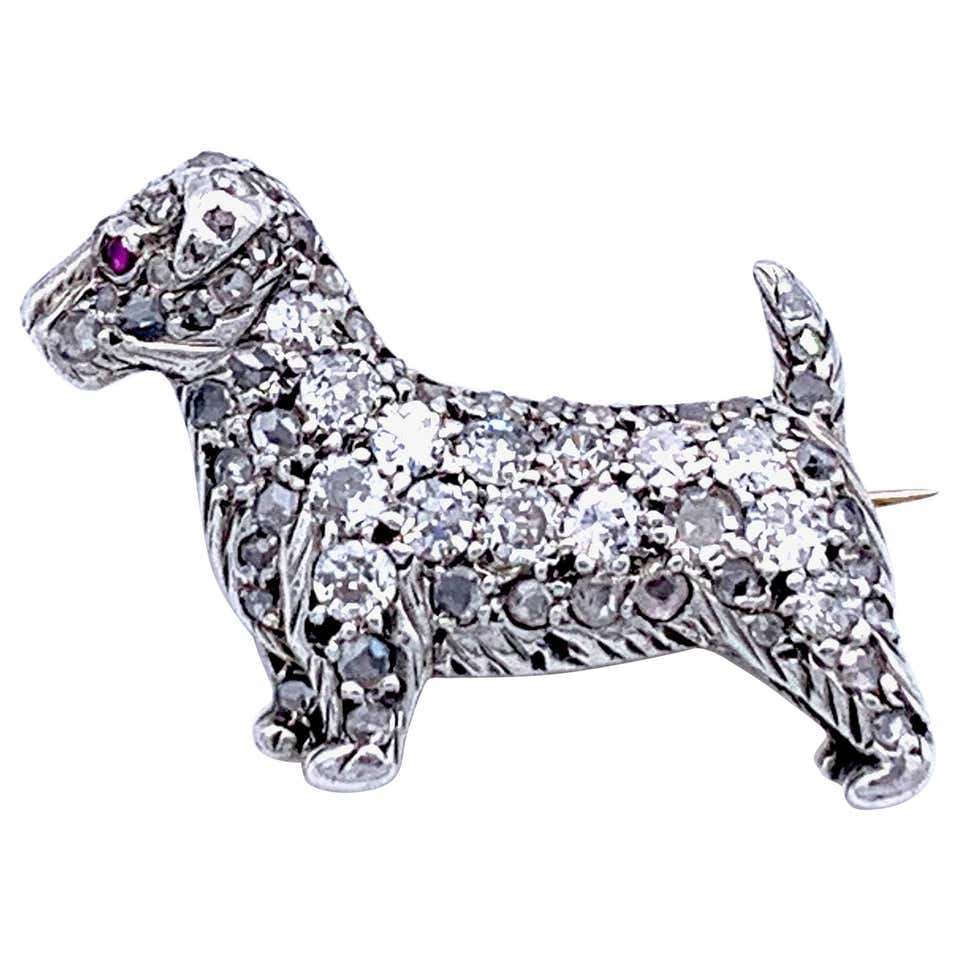 Broche Pin Vintage En Argent Sterling De Scottie Scotty Dog 3 Broche Pin Vintage En Argent Sterling De Scottie Scotty Dog 3