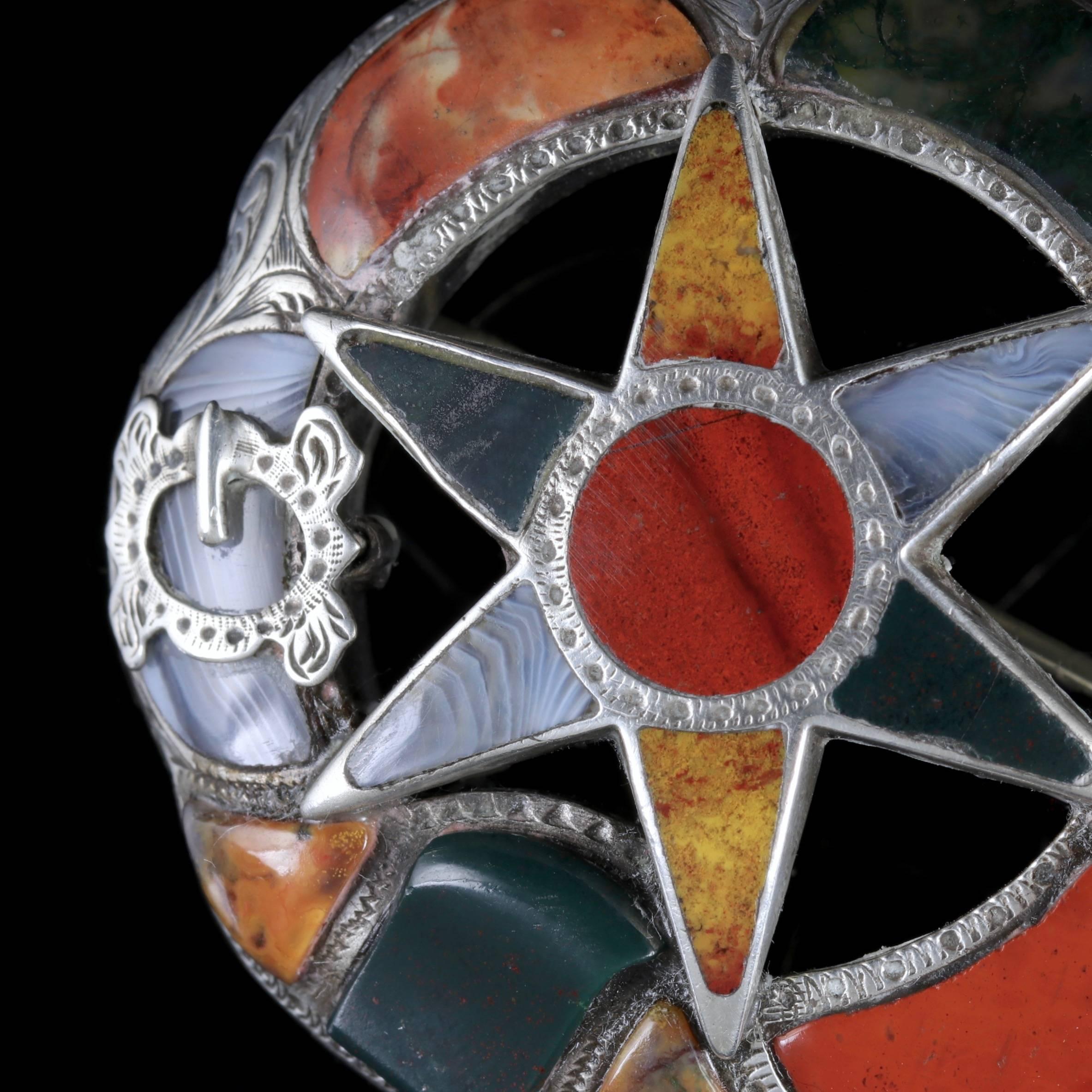 To read more please click continue reading below-

This beautiful antique Scottish Silver Agate brooch is Victorian Circa 1860.

Scottish jewellery was made popular by Queen Victoria as it became a souvenir of her frequent trips to Scotland and her