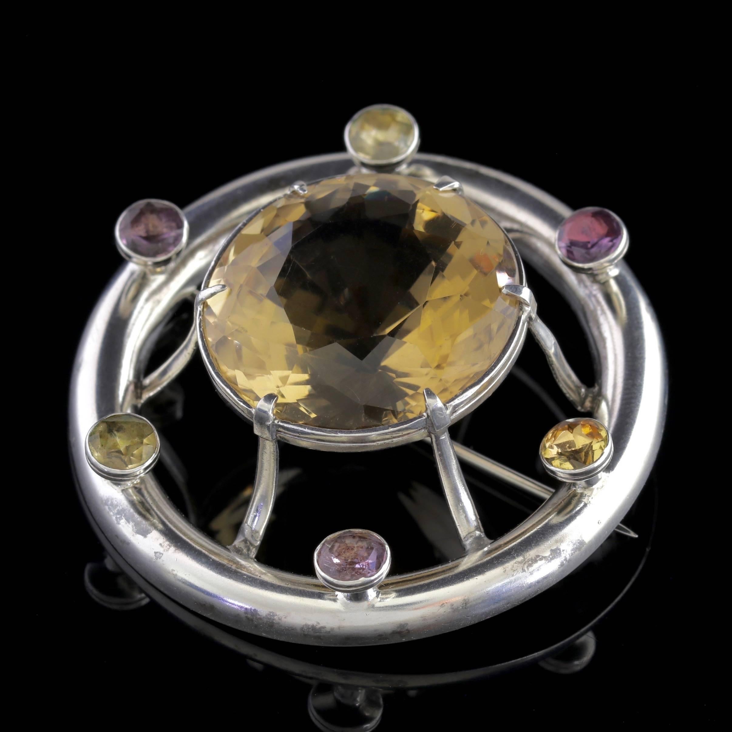 To read more please click continue reading below-

This stunning antique Victorian Scottish Silver Citrine brooch is Circa 1860. 

Scottish jewellery was made popular by Queen Victoria as it became a souvenir of her frequent trips to Scotland and