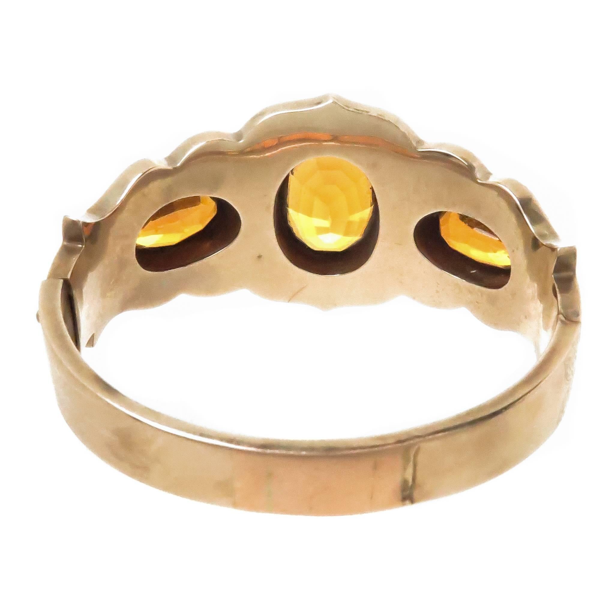 Antike viktorianische schottische Edelstein Stein Inlay Rose Gold Armreif Armband (Viktorianisch) im Angebot