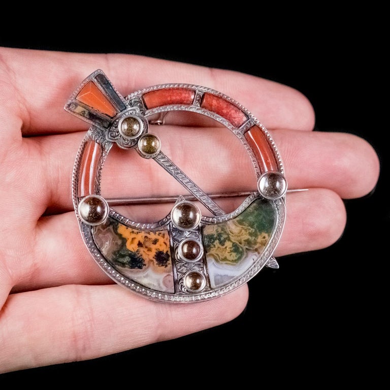 vintage celtic brooch