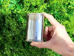 Antique Victorian Scottish Sterling Silver and 15k Yellow Gold Box