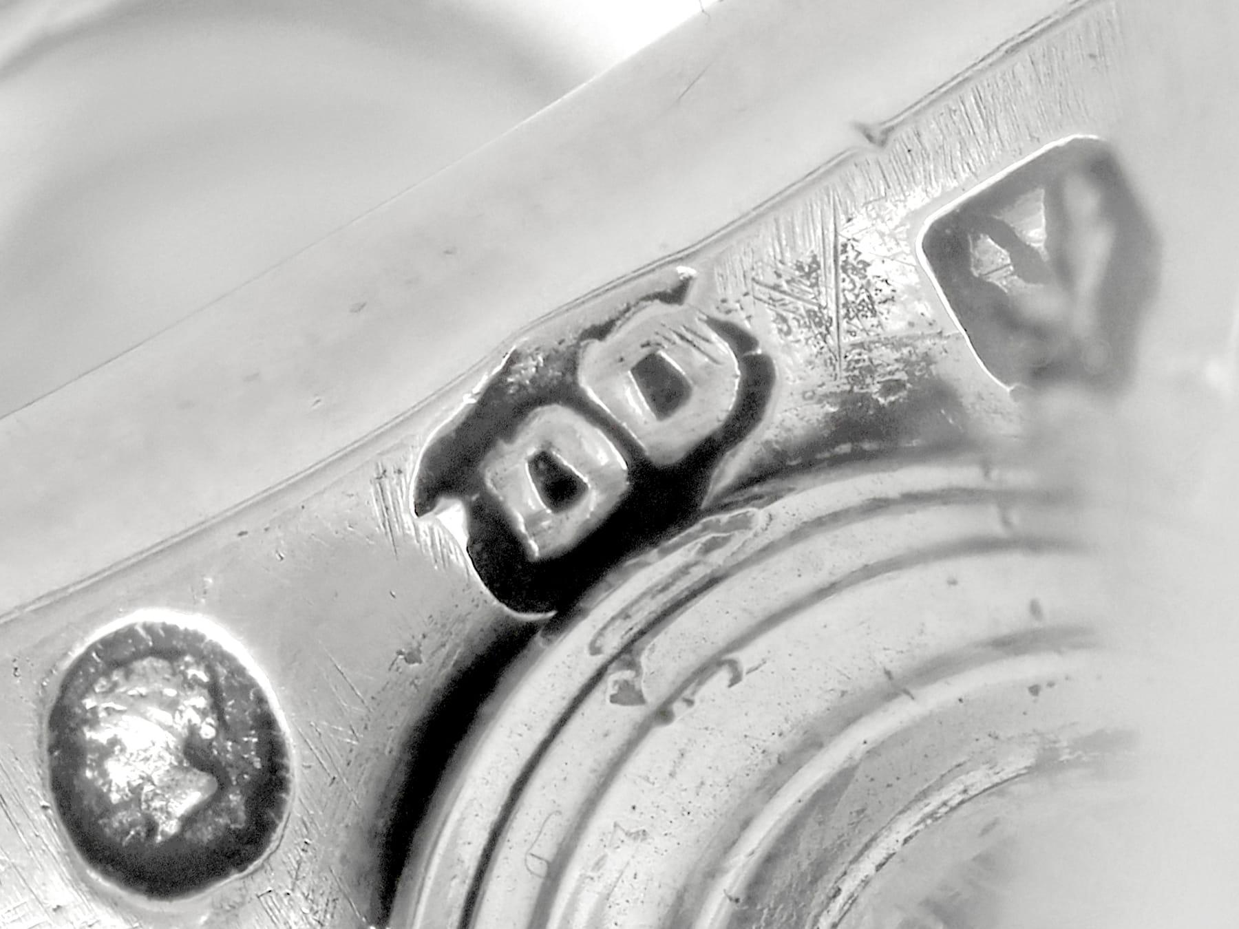 Antiguo gato de cera escocés victoriano de plata de ley Plata esterlina en venta