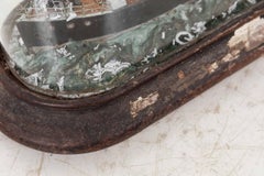 Antique Victorian Scratch Built Steam Boat Model Diorama Glass Dome, C.1890