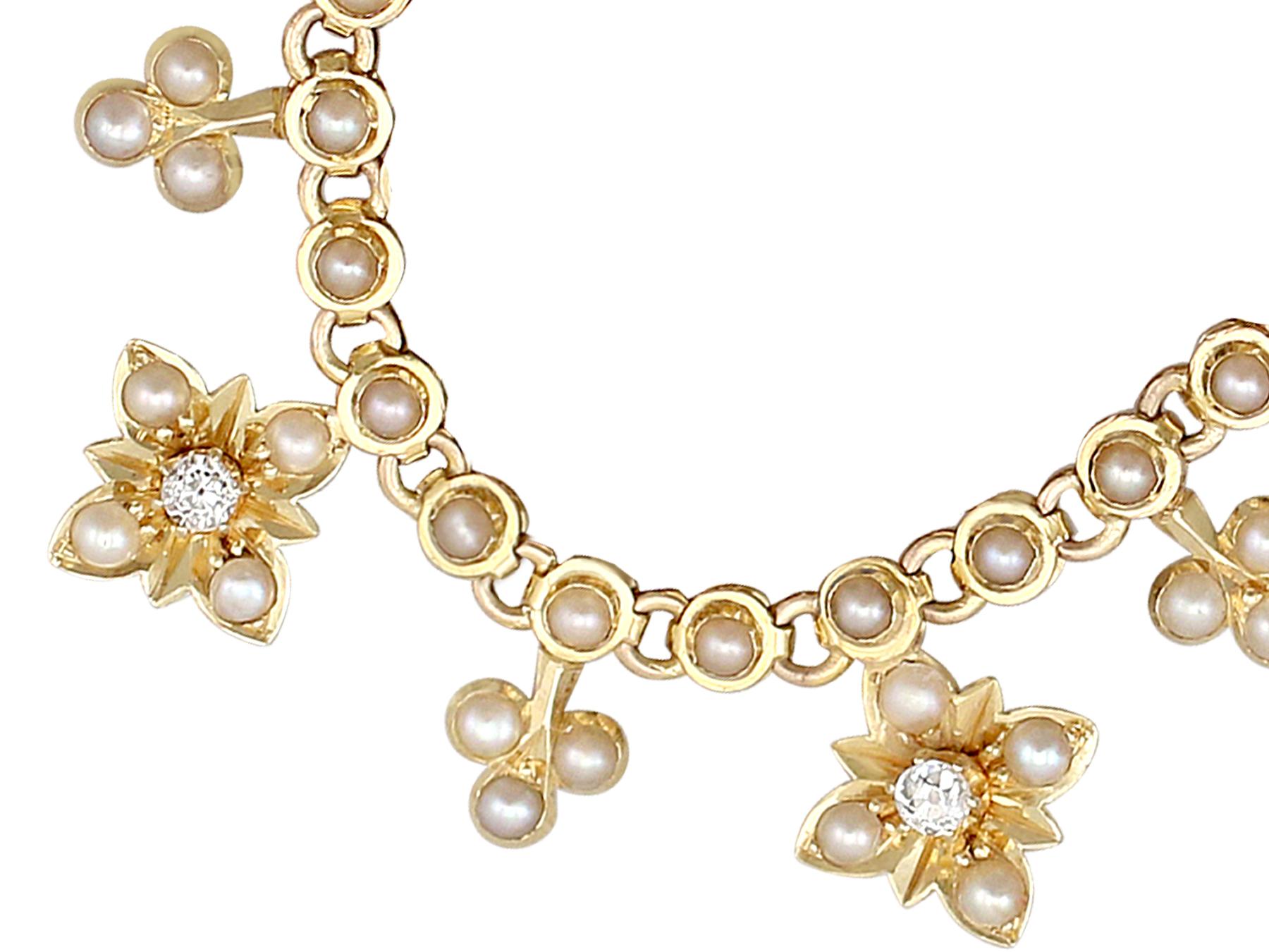 victorian seed pearl necklace