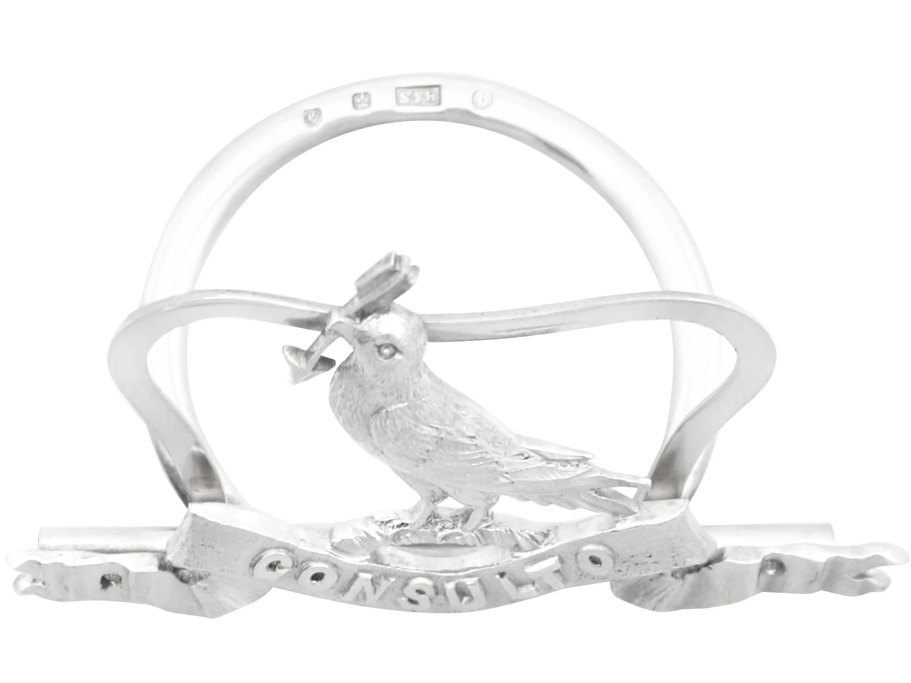 Scozzese Antico set vittoriano di quattro portacarte/menu scozzesi in argento sterling in vendita