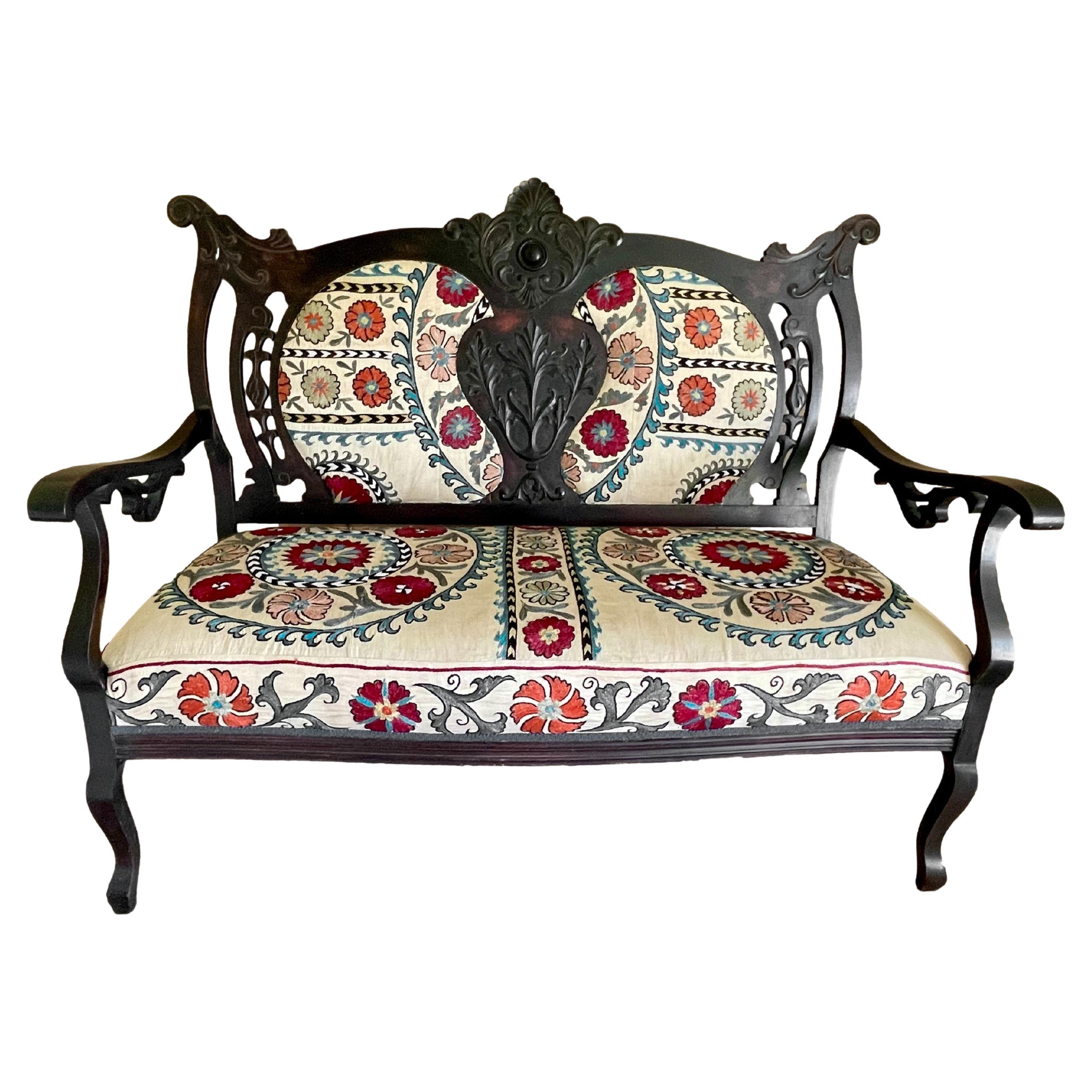 Antique Victorian Settee For Sale