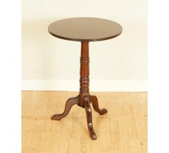 Antique Victorian Side Table Wine Table on Elegant Tripod Legs