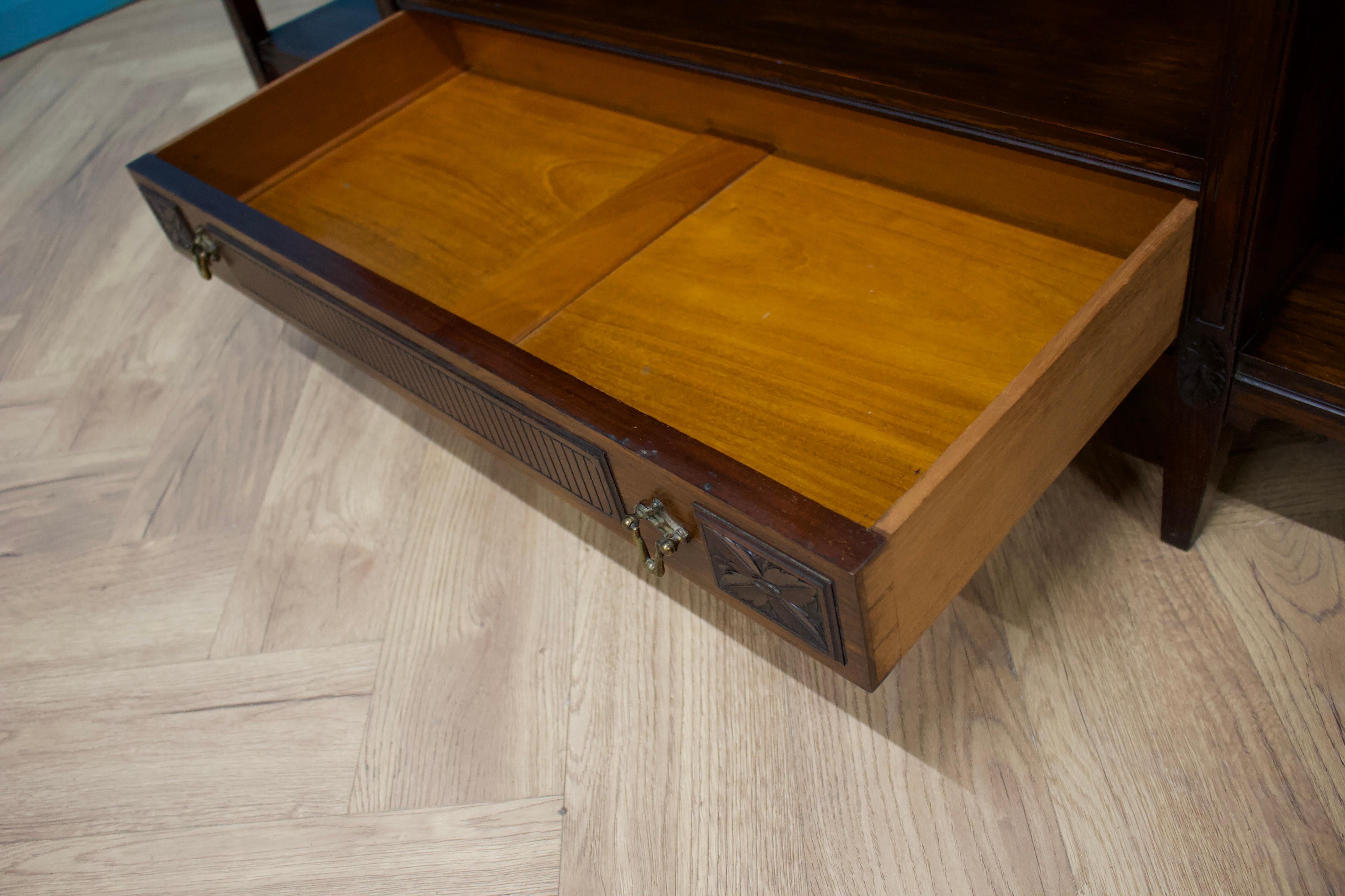 Walnut Antique Victorian Sideboard, 1880s For Sale