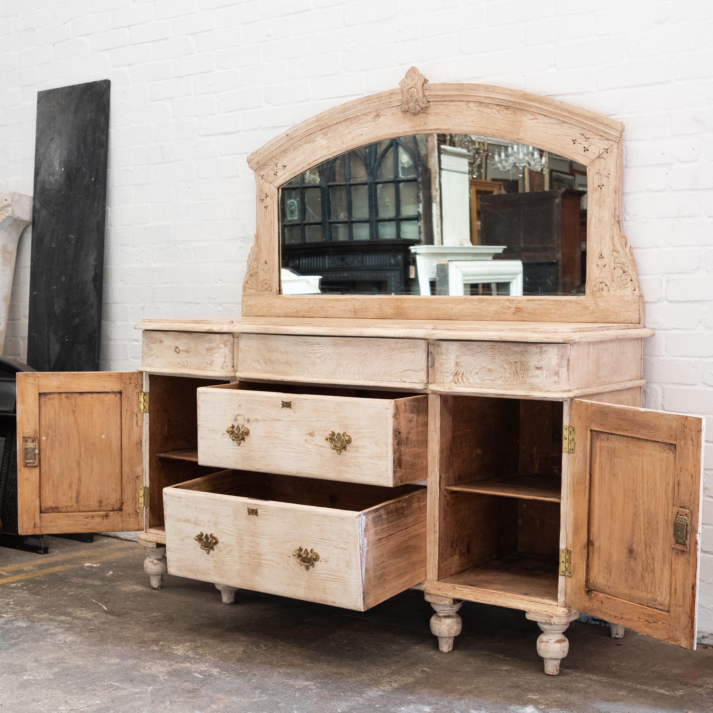 Miroir d'appoint victorien ancien  Commode en vente 7