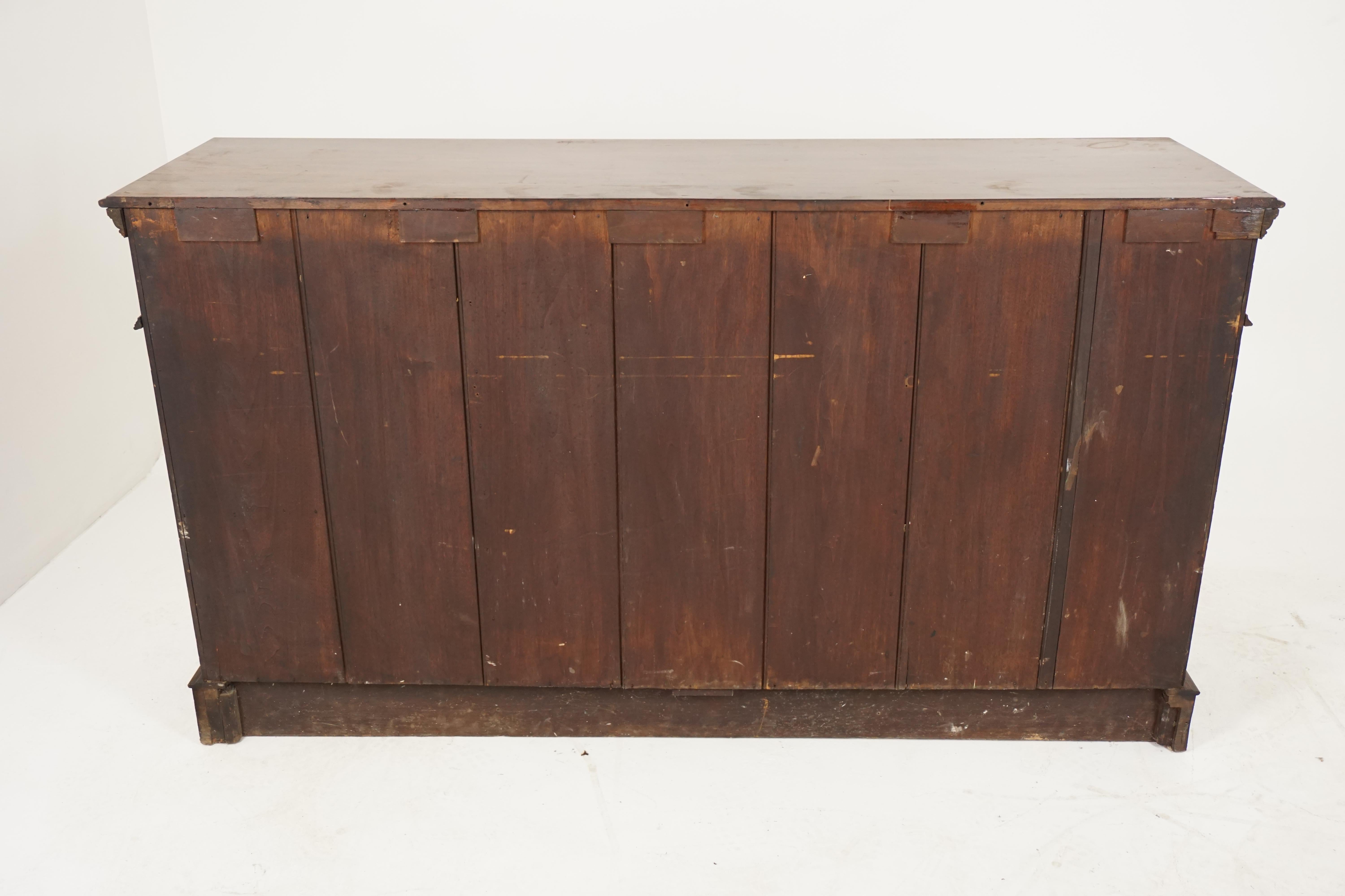 Antique Victorian Sideboard, Walnut Buffet or Dresser, Scotland, 1890, B1808 In Good Condition In Vancouver, BC