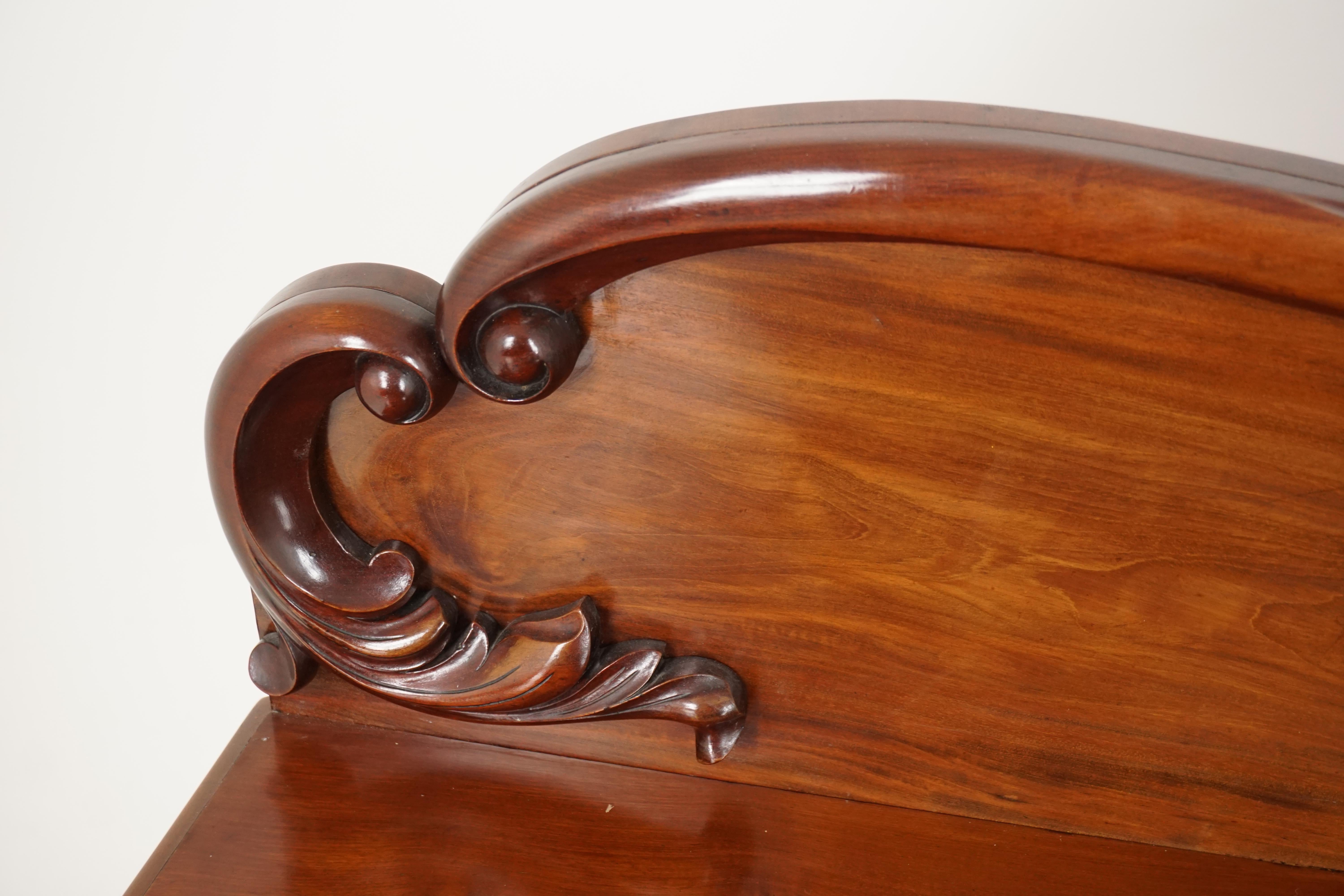 Scottish Antique Victorian Sideboard, Walnut Chiffonier or Buffet, Scotland 1880, B1959