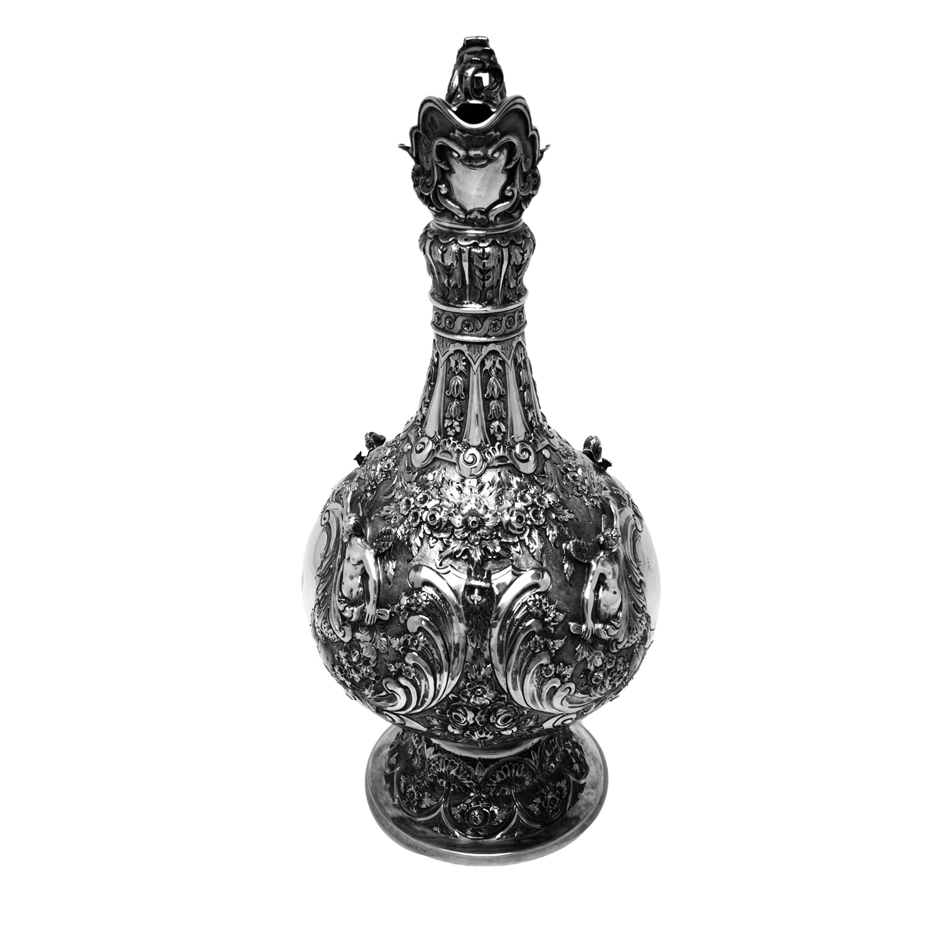 Victorien Antique pichet / pichet à vin / aiguière à vin Armada victorien Londres 1875 en vente