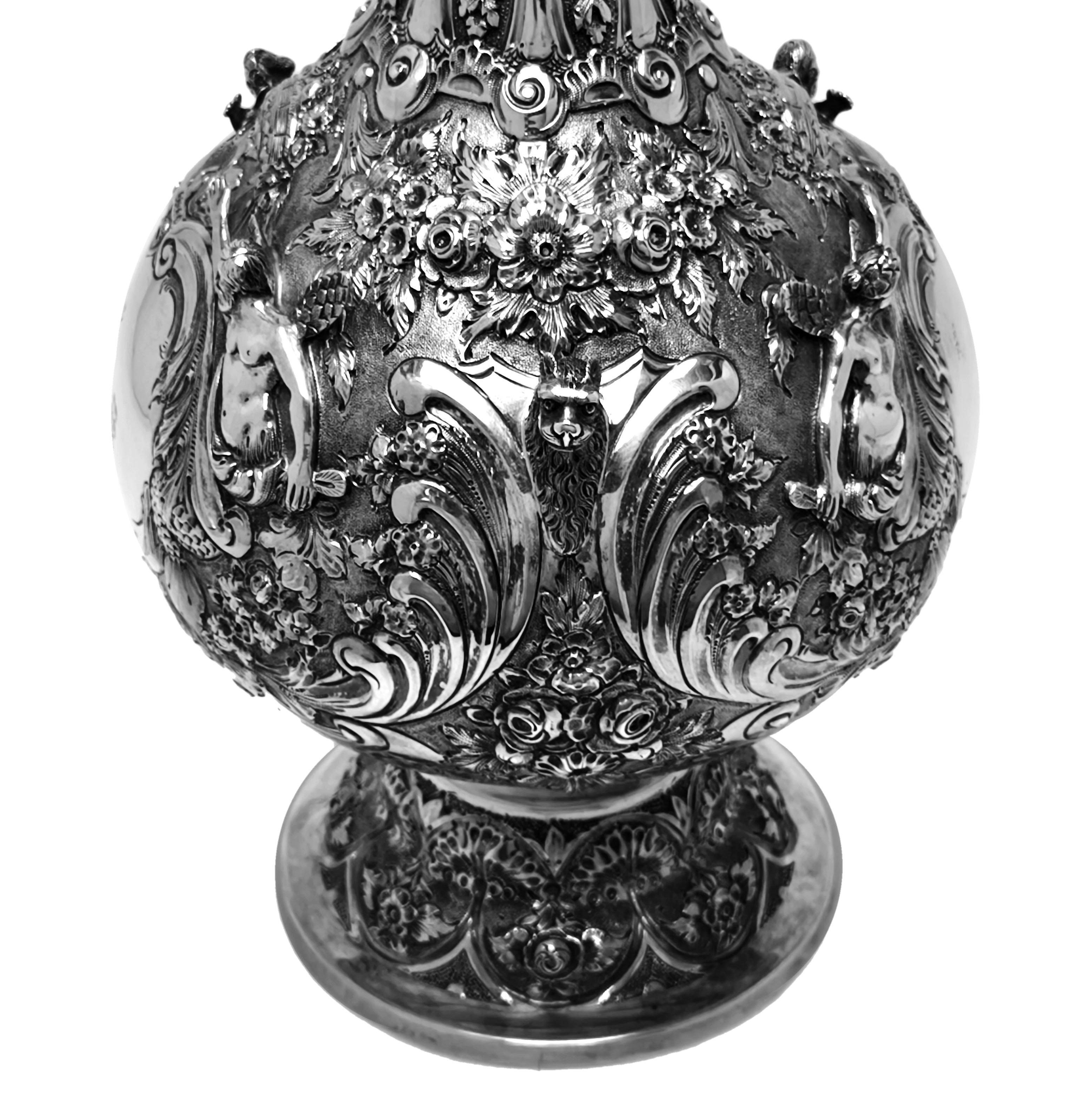 Antique pichet / pichet à vin / aiguière à vin Armada victorien Londres 1875 Bon état - En vente à London, GB