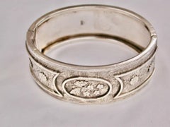 Antique Victorian Silver Bangle Dated 1882 Wallbridge & Co Birmingham Assay