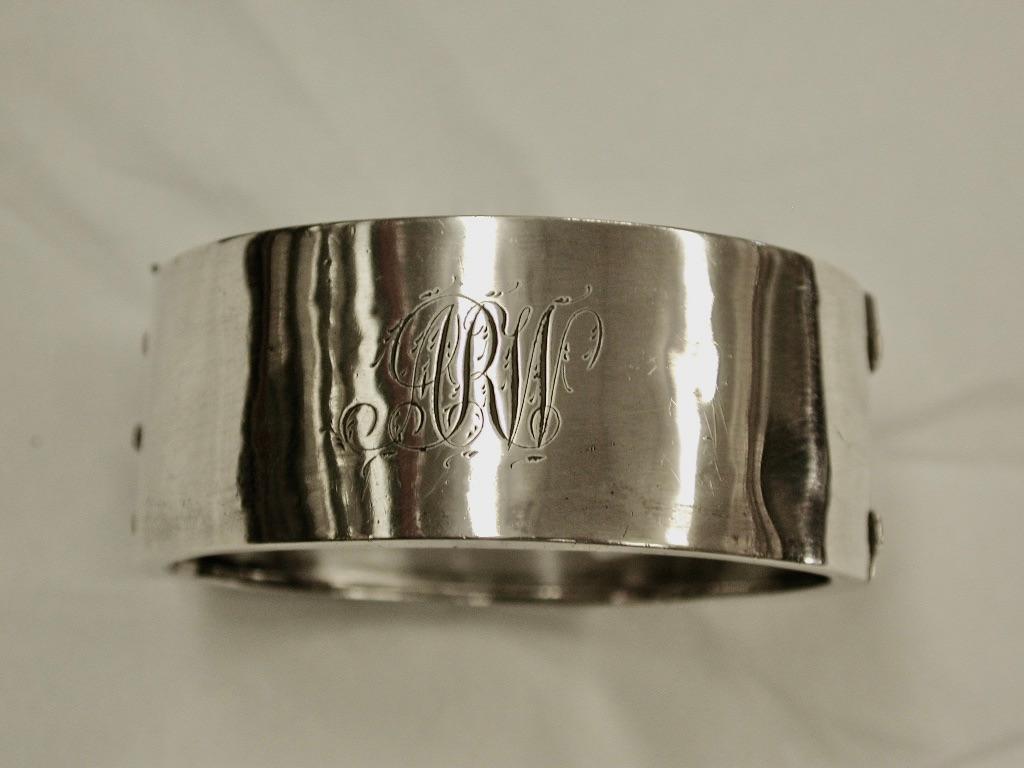 Victorien Antique bracelet victorien en argent avec orfèvrerie bicolore Circa 1880 en vente