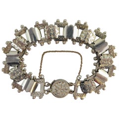 Antique Victorian Silver Bracelet, circa 1900